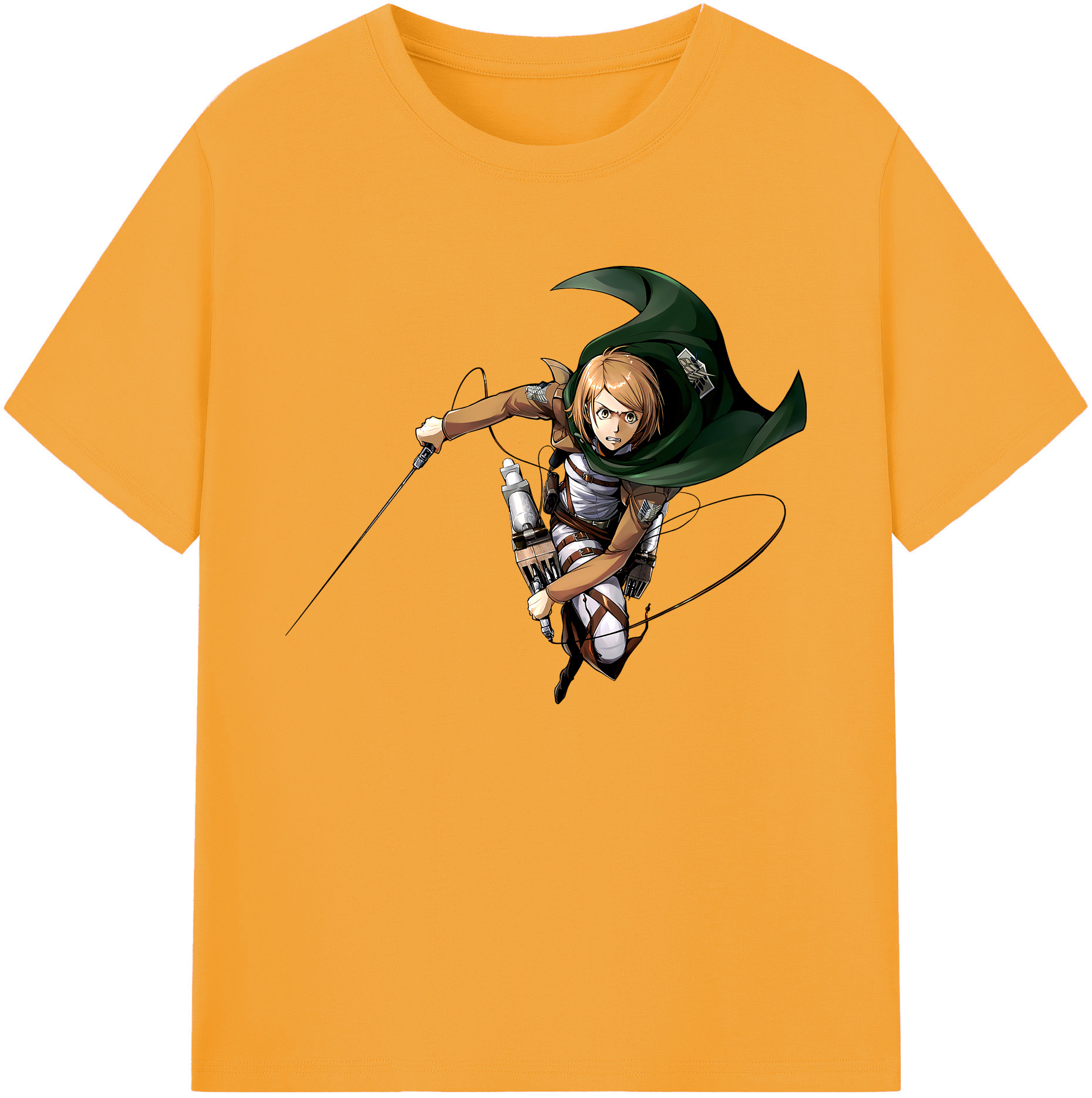（画像用） 進撃の巨人 ペトラ·ラル Attack on Titan Petra Rall 綿100％ メンズ半袖Tシャツ｜肌触りやわらか＆通気性
