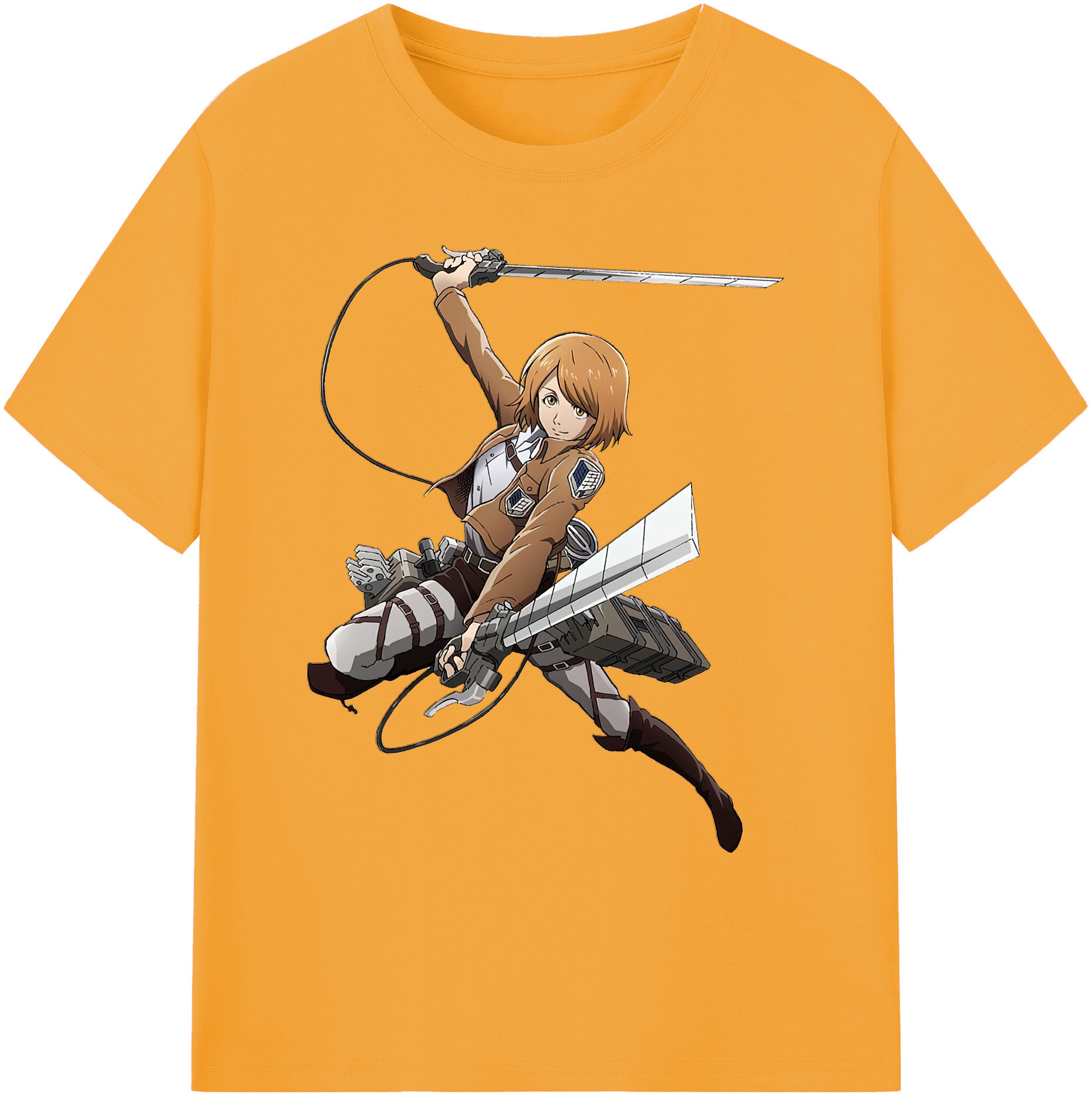 （画像用） 進撃の巨人 ペトラ·ラル Attack on Titan Petra Rall 綿100％ メンズ半袖Tシャツ｜肌触りやわらか＆通気性