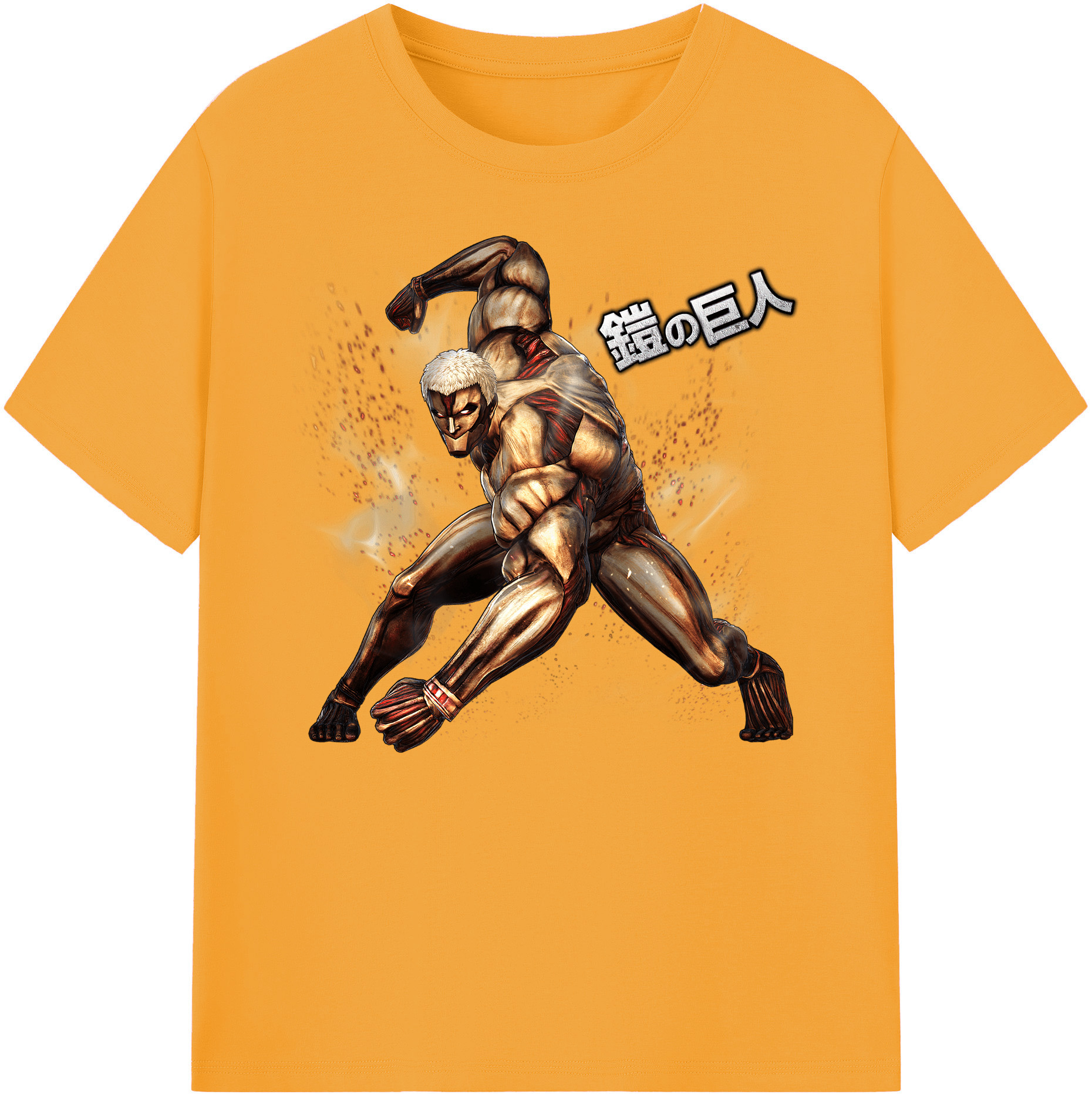 （画像用） 進撃の巨人 Attack on Titan 綿100％ メンズ半袖Tシャツ｜肌触りやわらか＆通気性