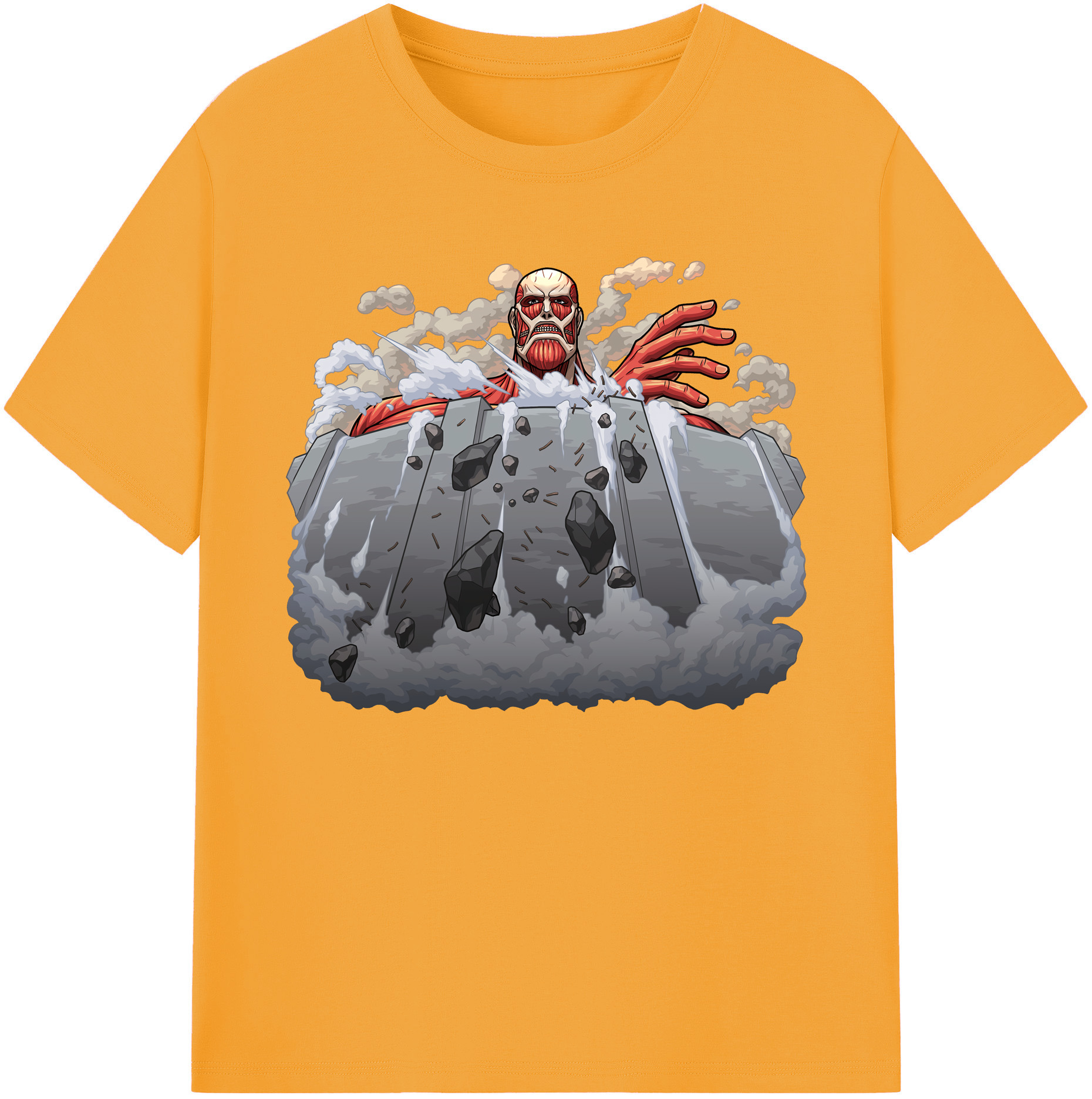 （画像用） 進撃の巨人 Attack on Titan 綿100％ メンズ半袖Tシャツ｜肌触りやわらか＆通気性