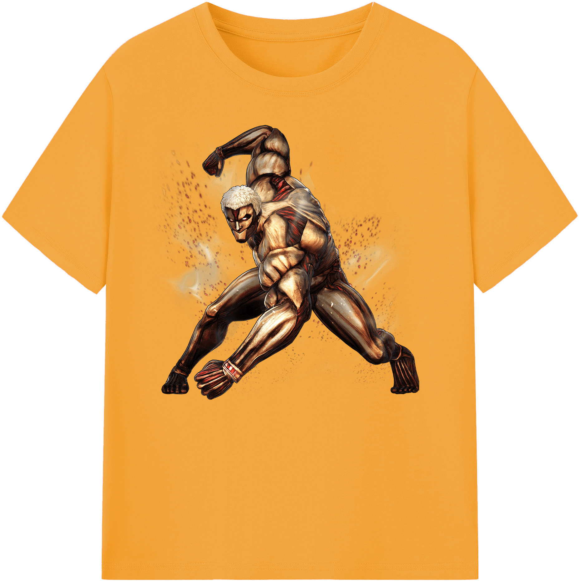 （画像用） 進撃の巨人 Attack on Titan 綿100％ メンズ半袖Tシャツ｜肌触りやわらか＆通気性