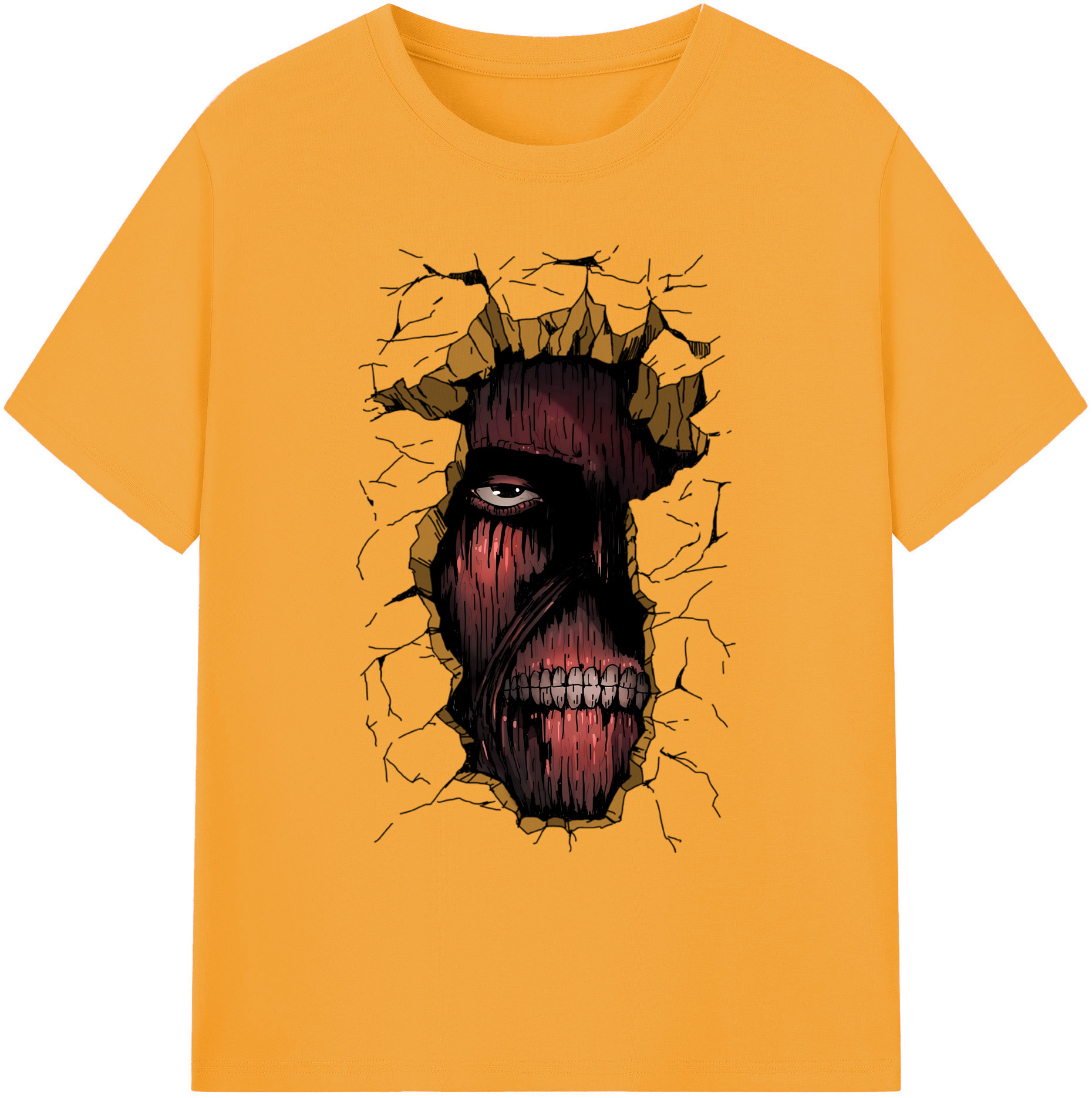 （画像用） 進撃の巨人 Attack on Titan 綿100％ メンズ半袖Tシャツ｜肌触りやわらか＆通気性