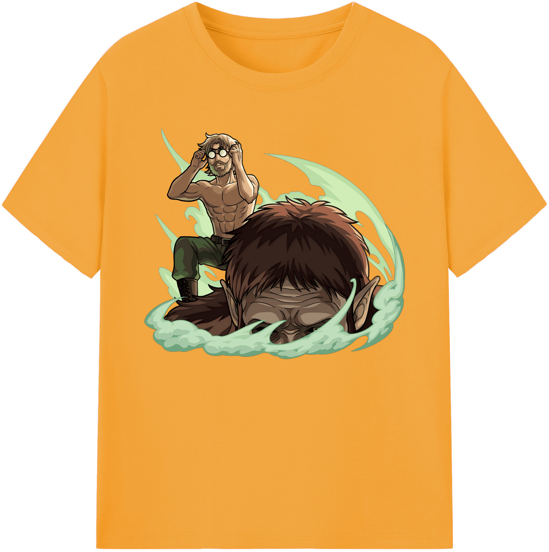 （画像用） 進撃の巨人 Attack on Titan 綿100％ メンズ半袖Tシャツ｜肌触りやわらか＆通気性
