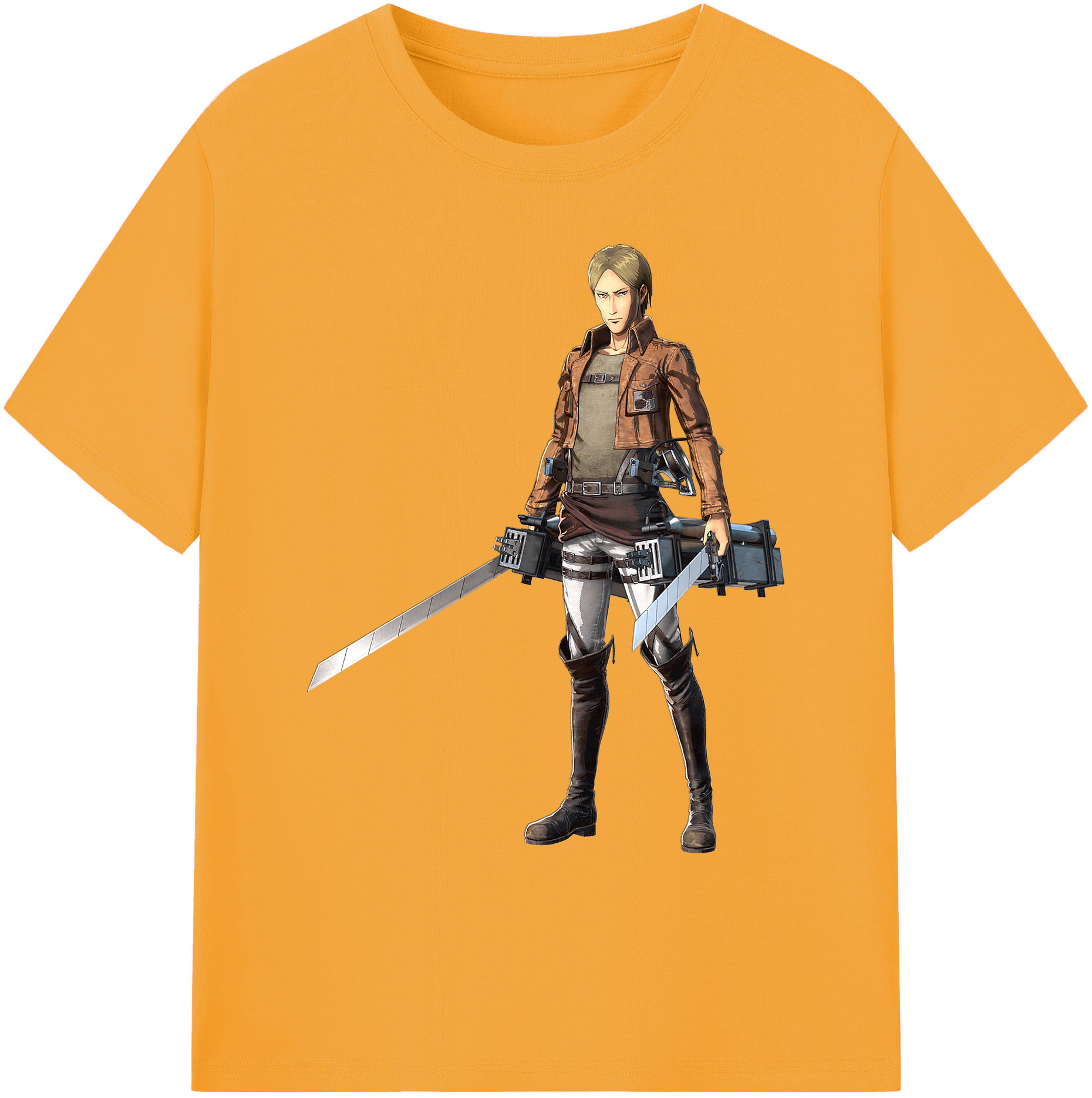 （画像用） 進撃の巨人 Attack on Titan 綿100％ メンズ半袖Tシャツ｜肌触りやわらか＆通気性