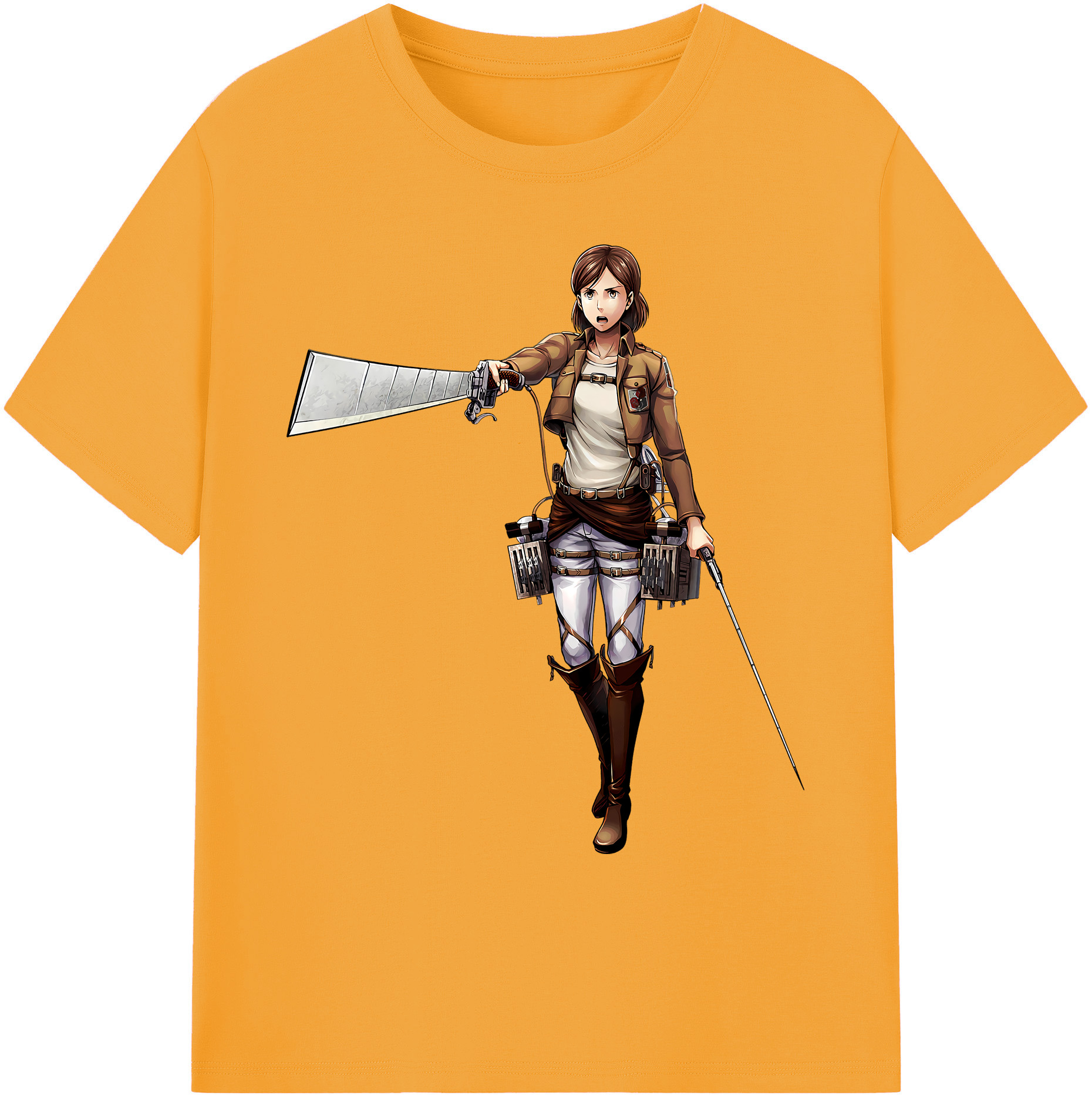 （画像用） 進撃の巨人 Attack on Titan 綿100％ メンズ半袖Tシャツ｜肌触りやわらか＆通気性