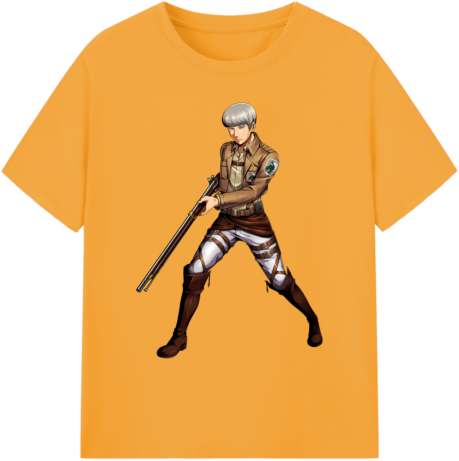 （画像用） 進撃の巨人 Attack on Titan 綿100％ メンズ半袖Tシャツ｜肌触りやわらか＆通気性