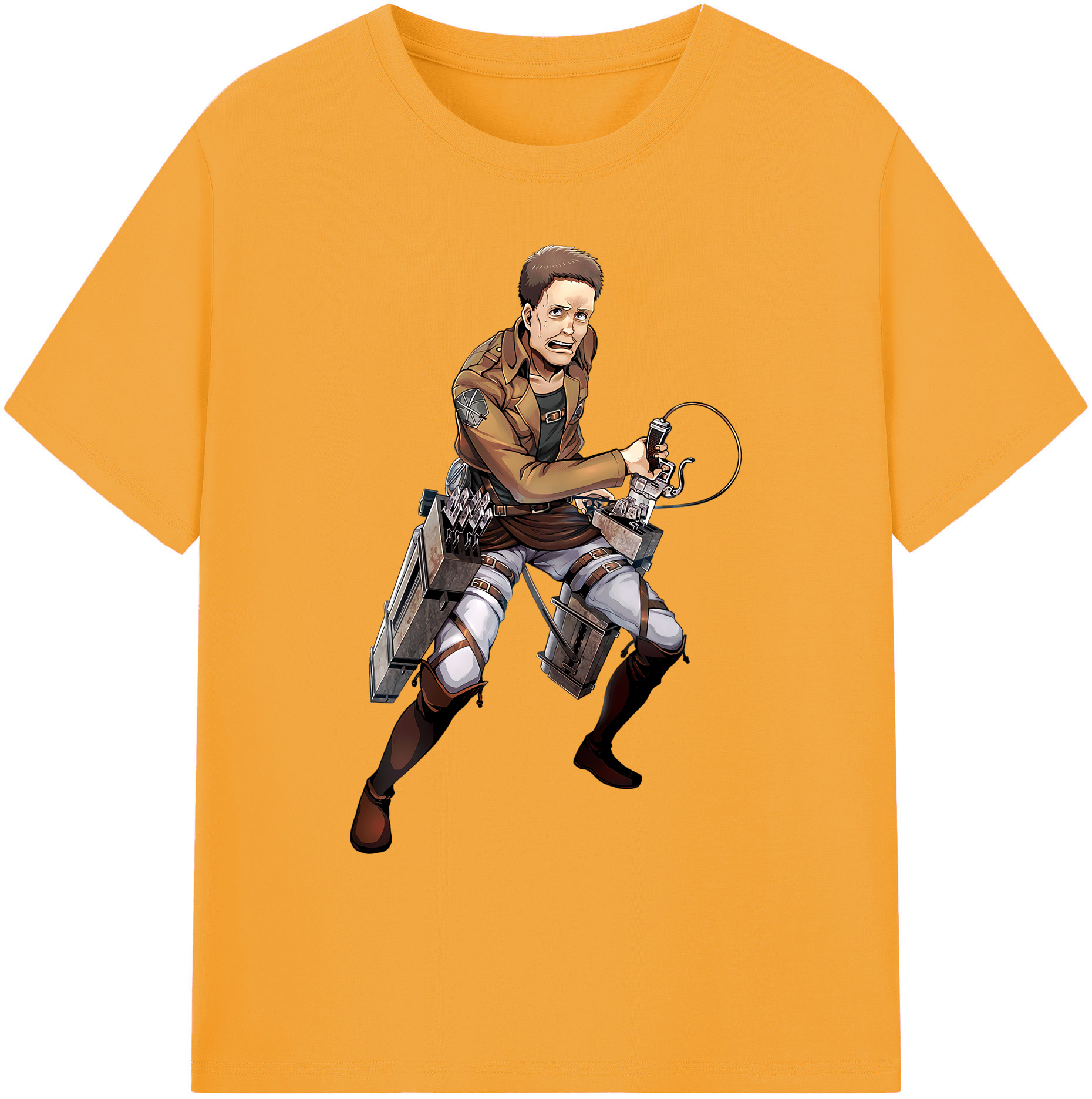 （画像用） 進撃の巨人 Attack on Titan 綿100％ メンズ半袖Tシャツ｜肌触りやわらか＆通気性