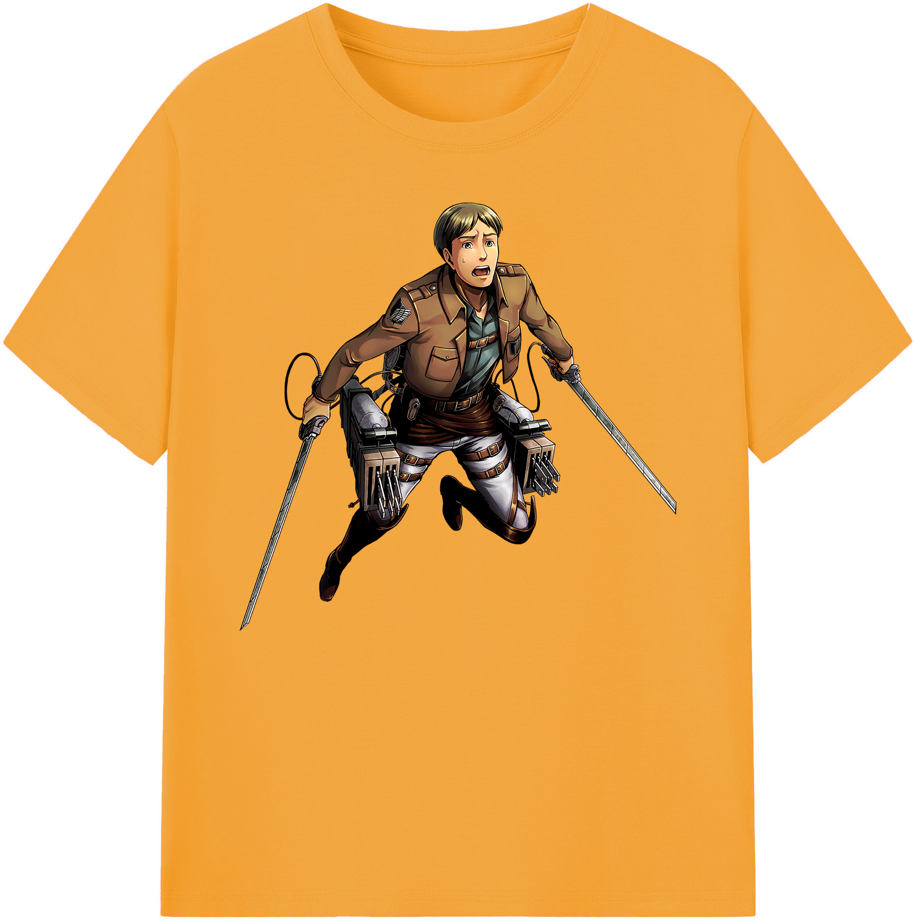 （画像用） 進撃の巨人 Attack on Titan 綿100％ メンズ半袖Tシャツ｜肌触りやわらか＆通気性