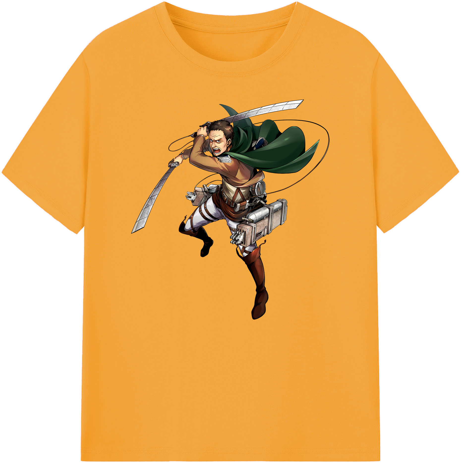（画像用） 進撃の巨人 Attack on Titan 綿100％ メンズ半袖Tシャツ｜肌触りやわらか＆通気性