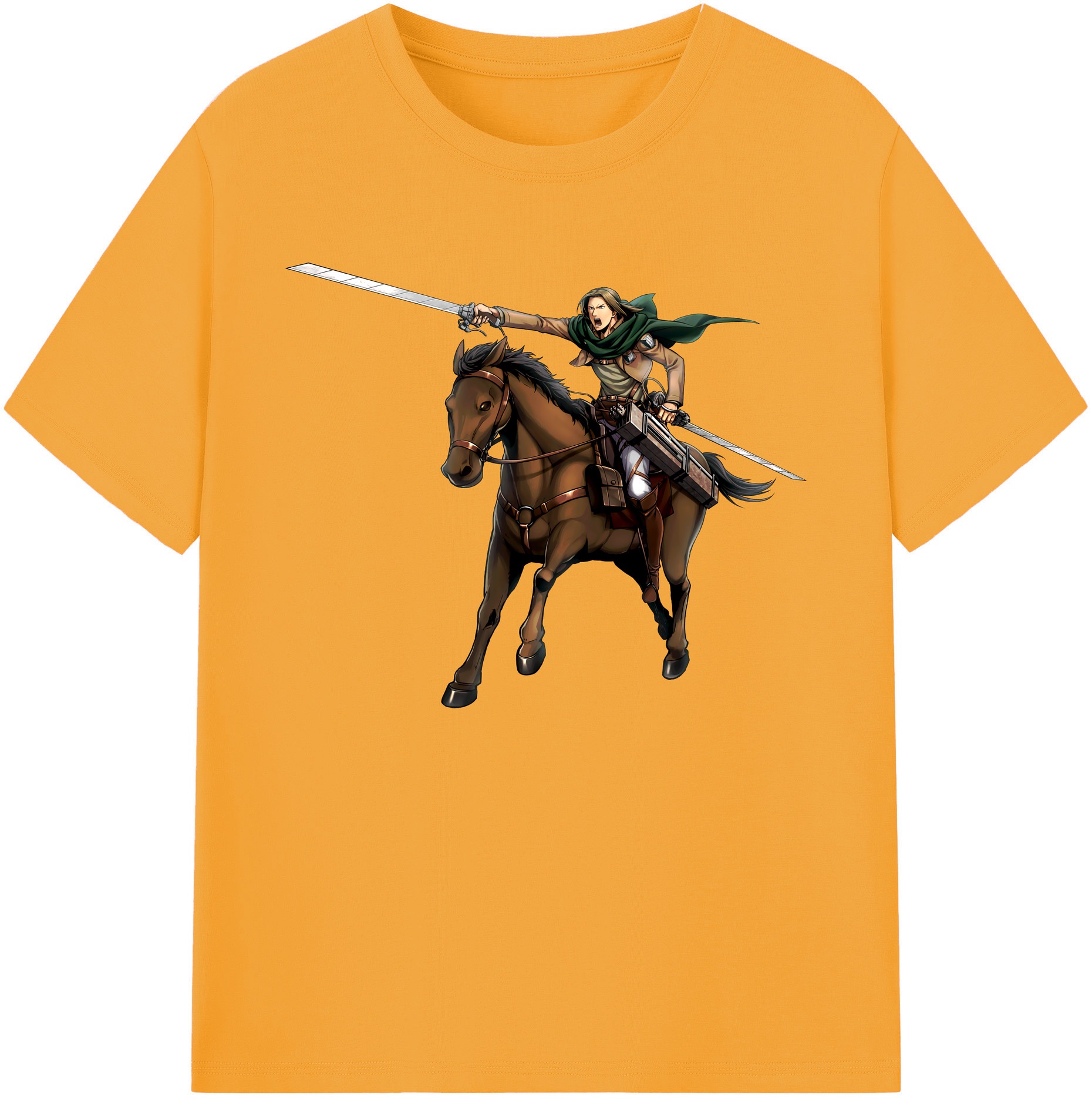 （画像用） 進撃の巨人 Attack on Titan 綿100％ メンズ半袖Tシャツ｜肌触りやわらか＆通気性