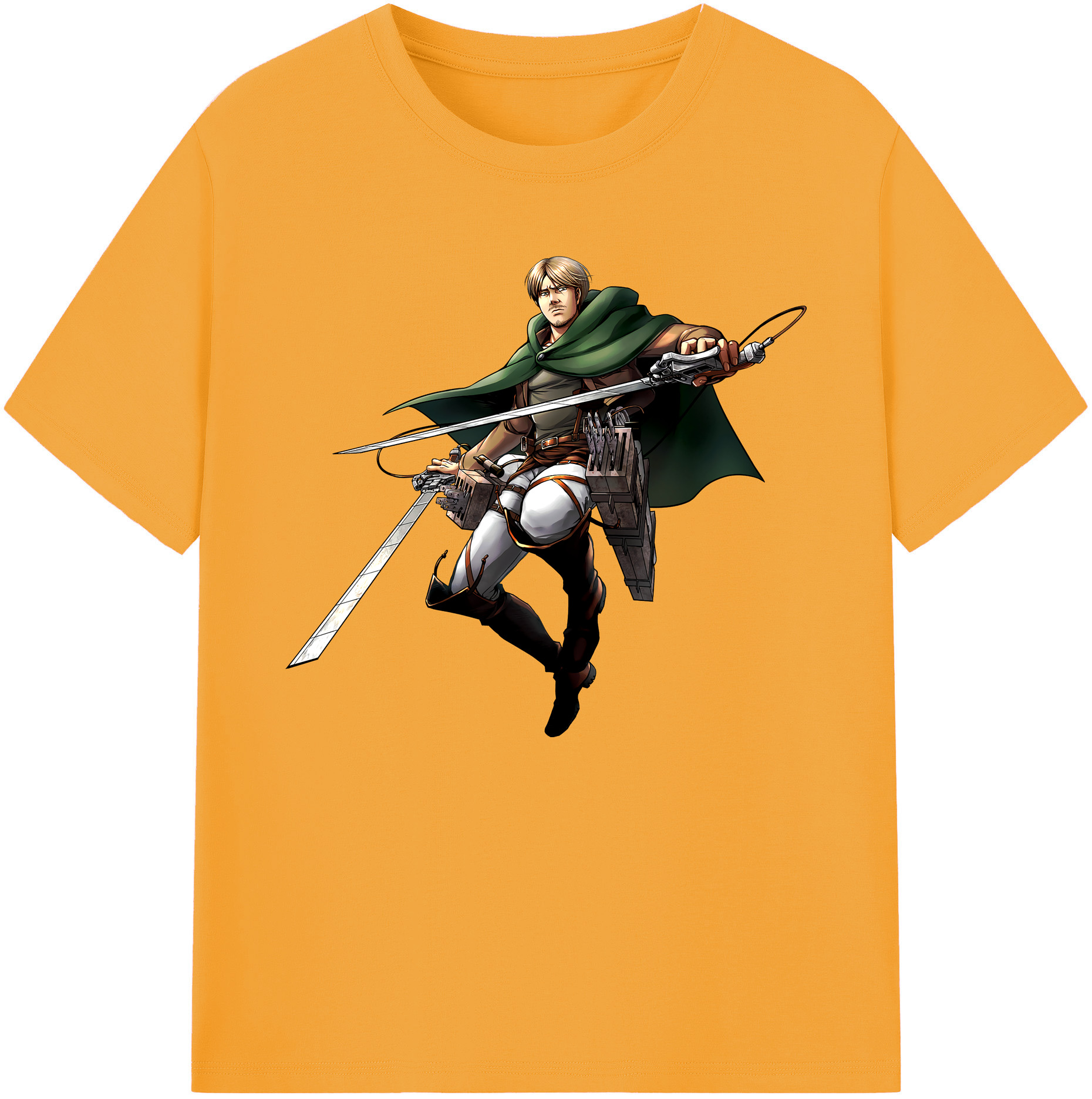 （画像用） 進撃の巨人 Attack on Titan 綿100％ メンズ半袖Tシャツ｜肌触りやわらか＆通気性