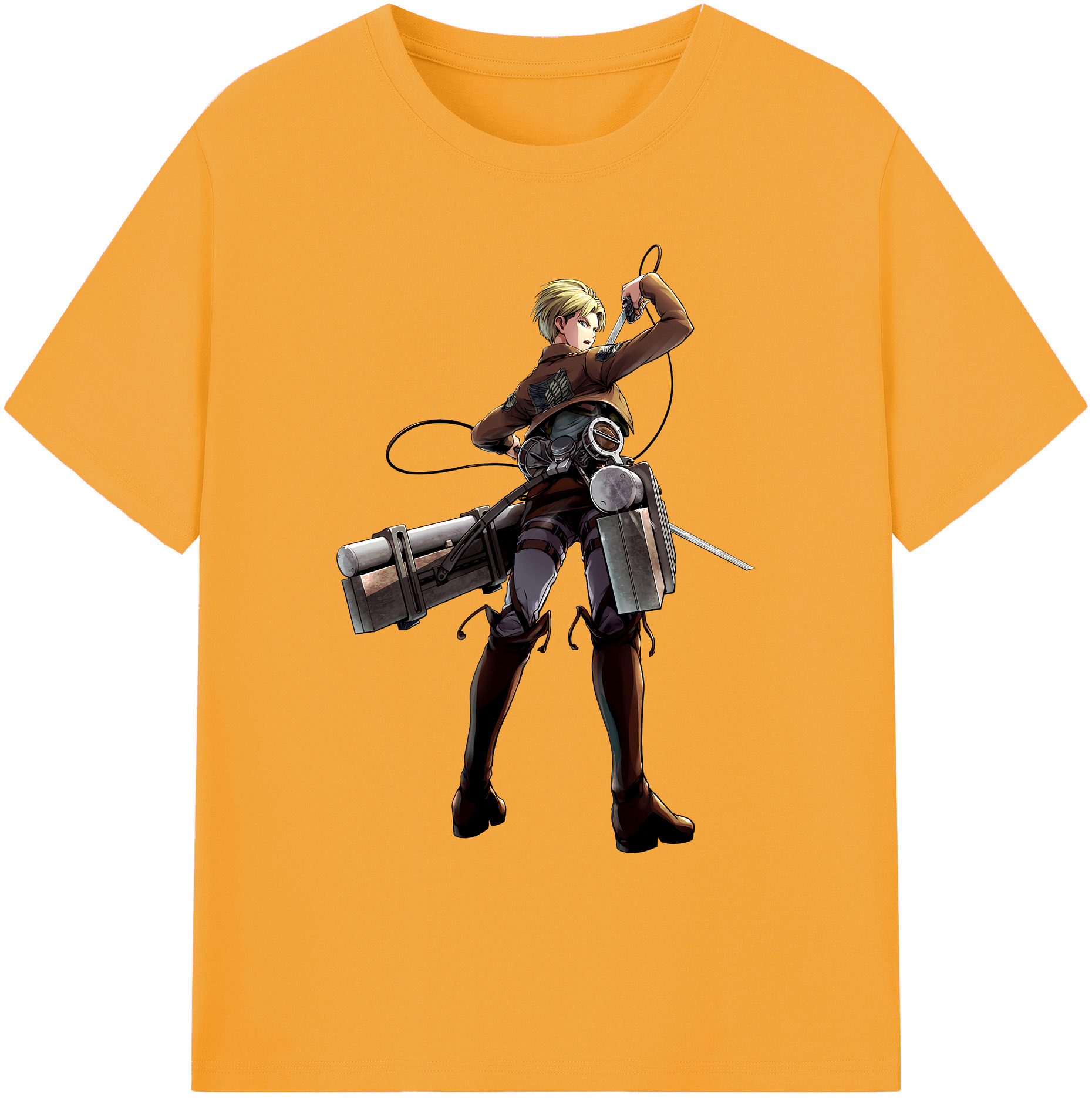 （画像用） 進撃の巨人 Attack on Titan 綿100％ メンズ半袖Tシャツ｜肌触りやわらか＆通気性