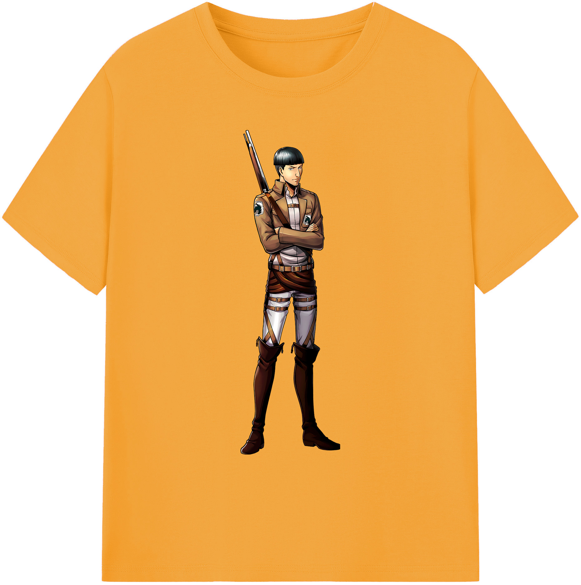 （画像用） 進撃の巨人 Attack on Titan 綿100％ メンズ半袖Tシャツ｜肌触りやわらか＆通気性