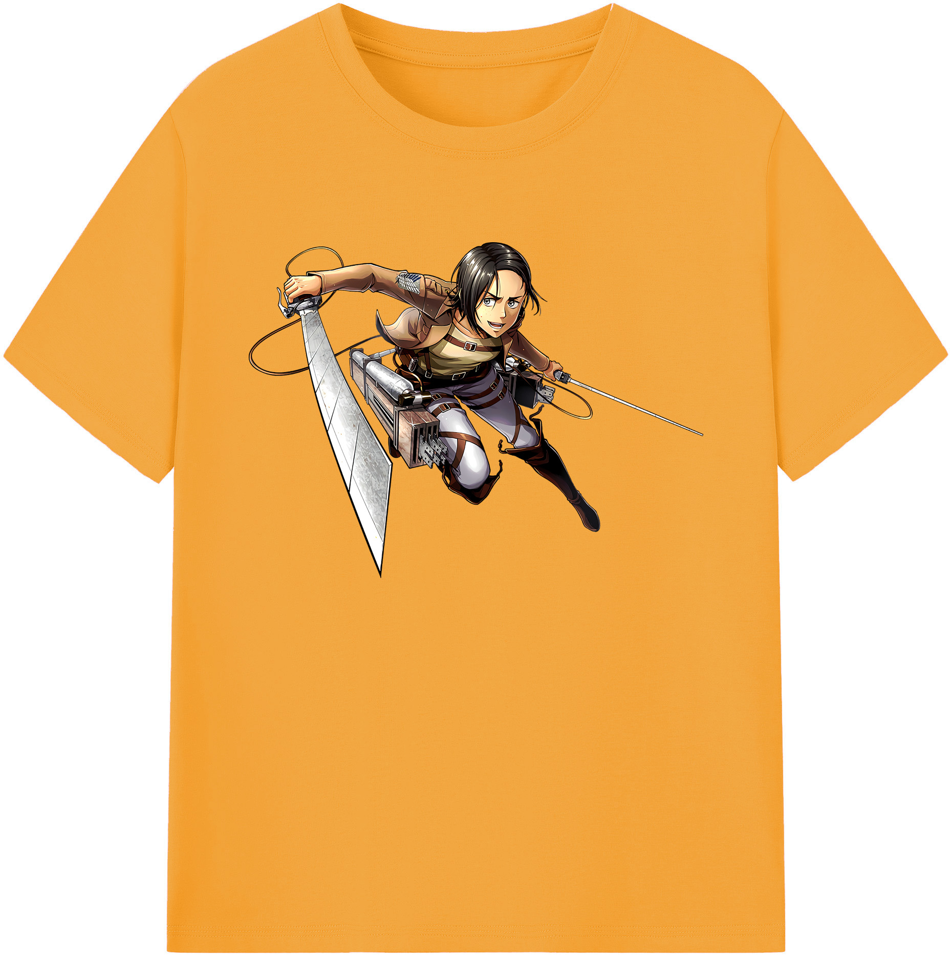 （画像用） 進撃の巨人 Attack on Titan 綿100％ メンズ半袖Tシャツ｜肌触りやわらか＆通気性