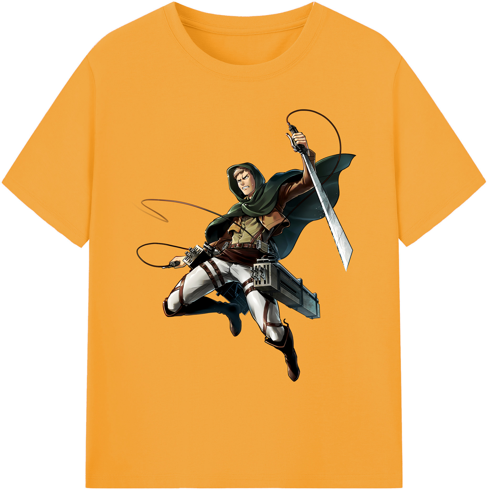 （画像用） 進撃の巨人 Attack on Titan 綿100％ メンズ半袖Tシャツ｜肌触りやわらか＆通気性