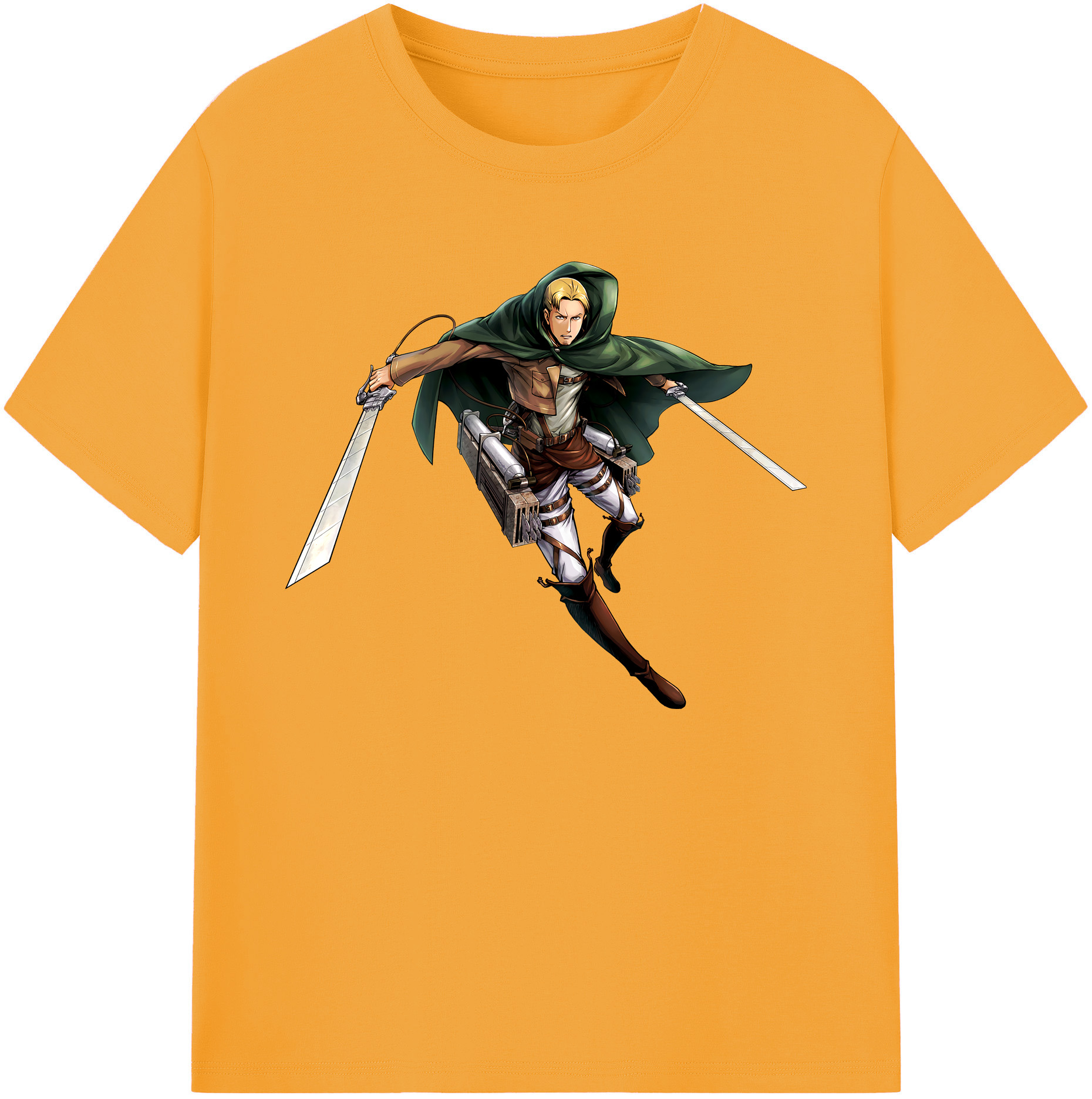 （画像用） 進撃の巨人 Attack on Titan 綿100％ メンズ半袖Tシャツ｜肌触りやわらか＆通気性