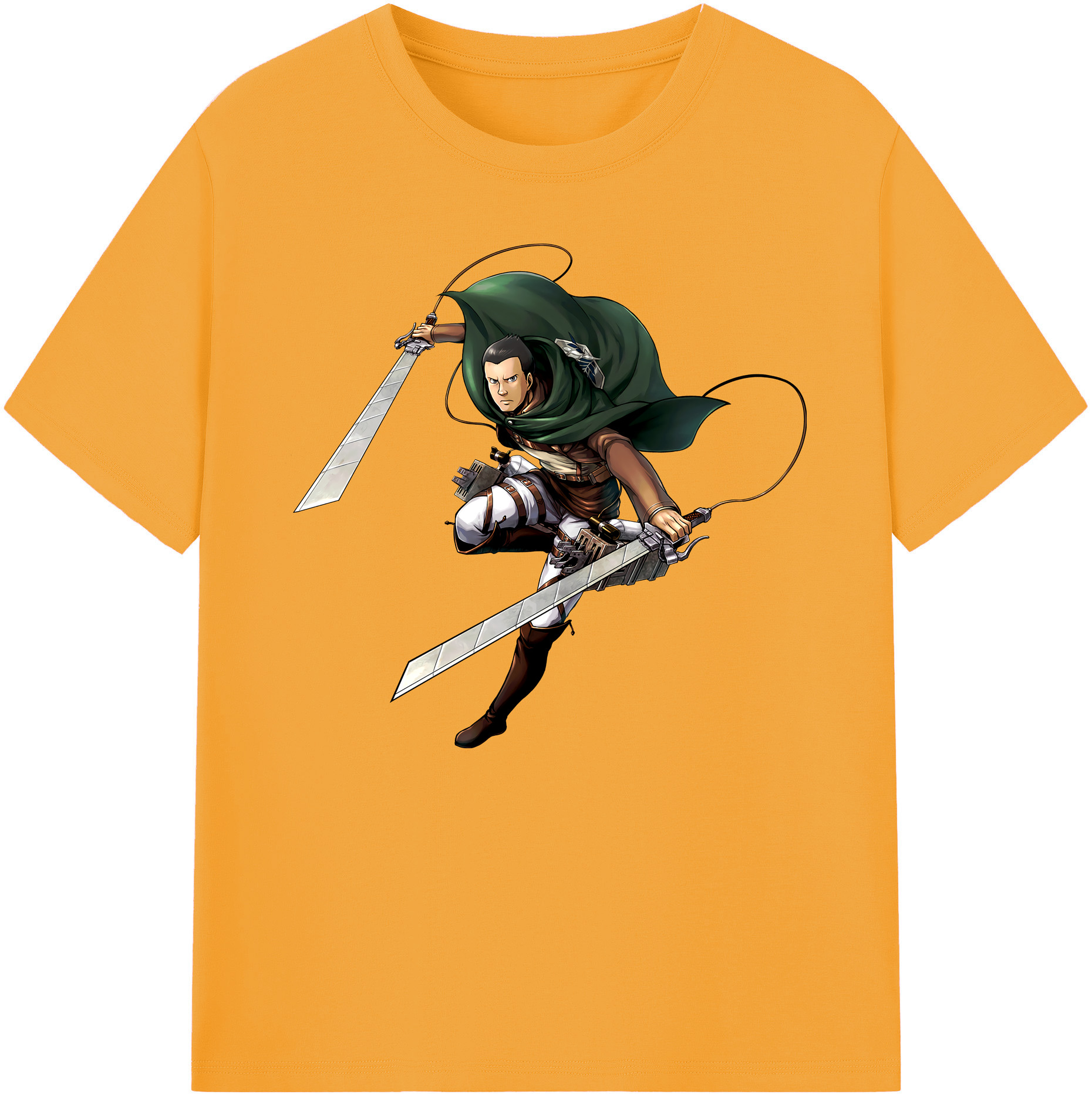 （画像用） 進撃の巨人 Attack on Titan 綿100％ メンズ半袖Tシャツ｜肌触りやわらか＆通気性