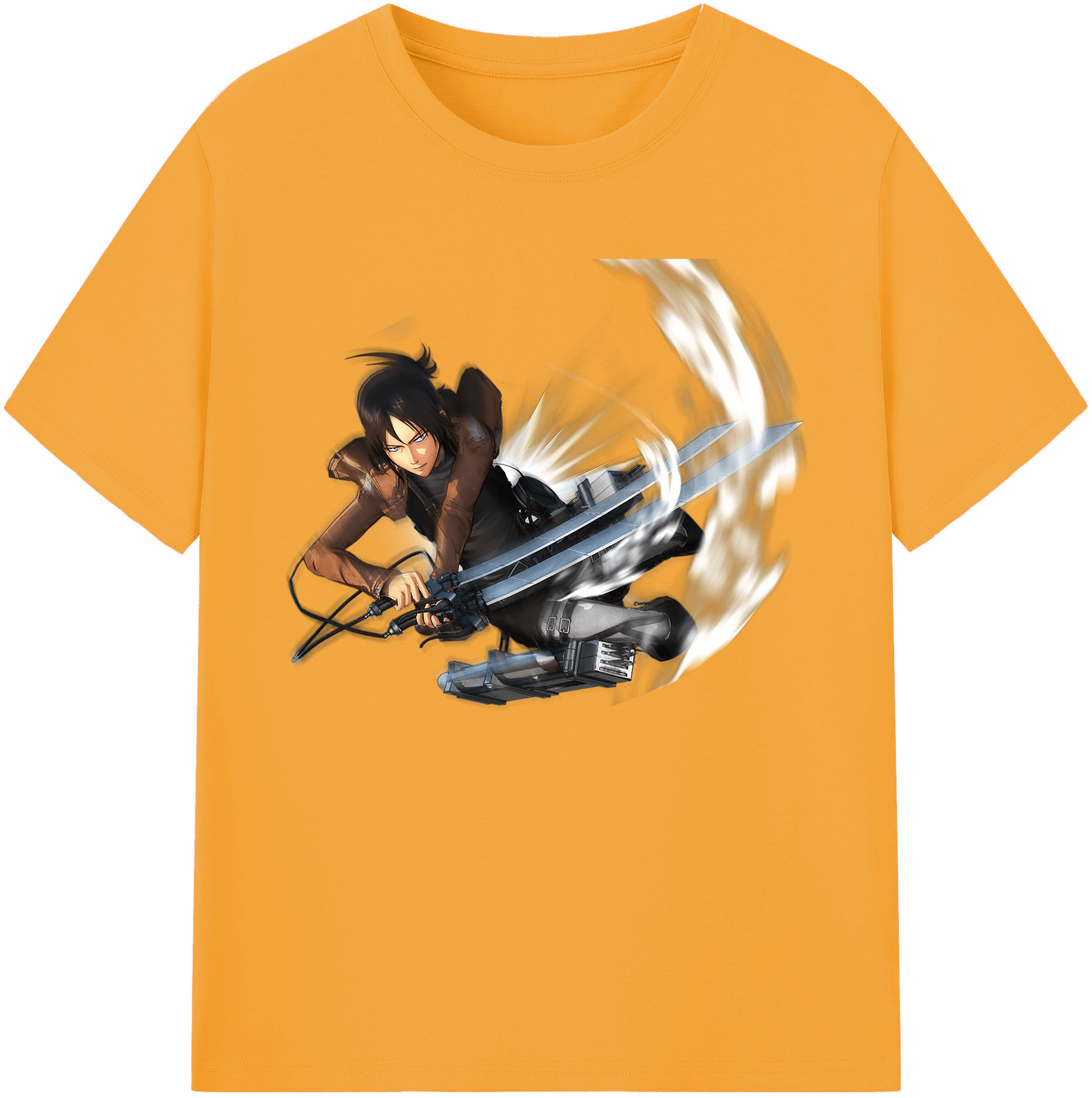 （画像用） 進撃の巨人 Attack on Titan 綿100％ メンズ半袖Tシャツ｜肌触りやわらか＆通気性