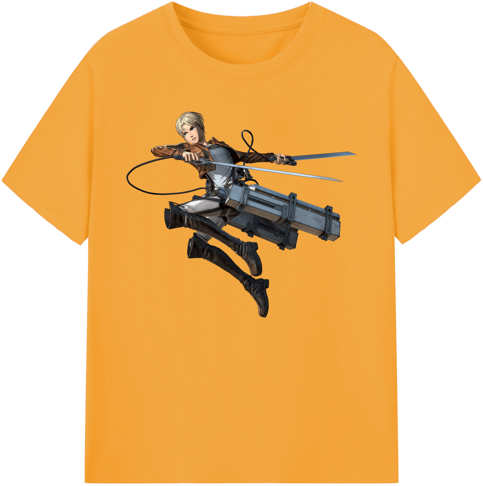 （画像用） 進撃の巨人 Attack on Titan 綿100％ メンズ半袖Tシャツ｜肌触りやわらか＆通気性