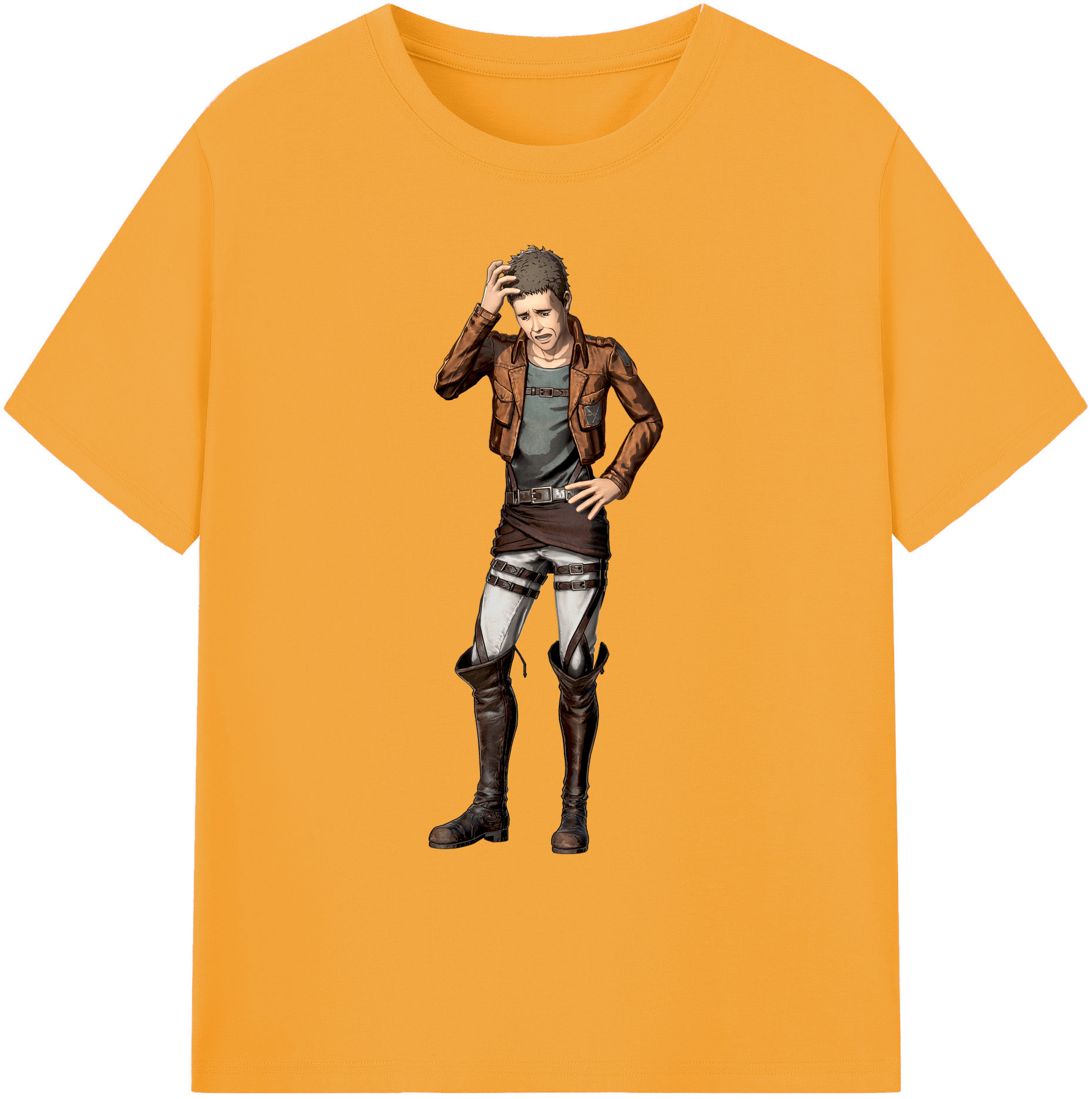 （画像用） 進撃の巨人 Attack on Titan 綿100％ メンズ半袖Tシャツ｜肌触りやわらか＆通気性