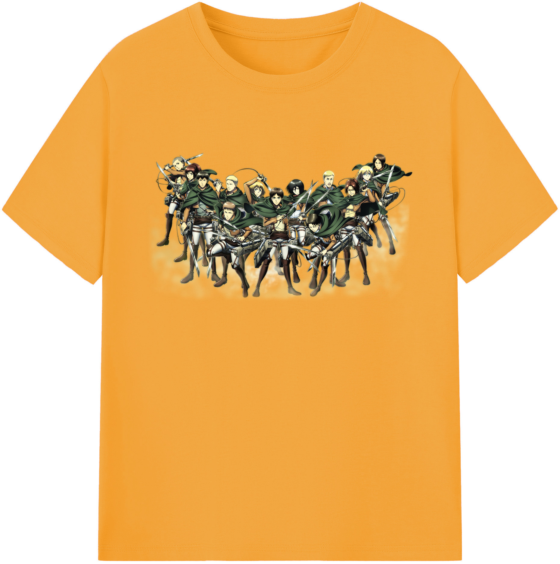 （画像用） 進撃の巨人 Attack on Titan 綿100％ メンズ半袖Tシャツ｜肌触りやわらか＆通気性