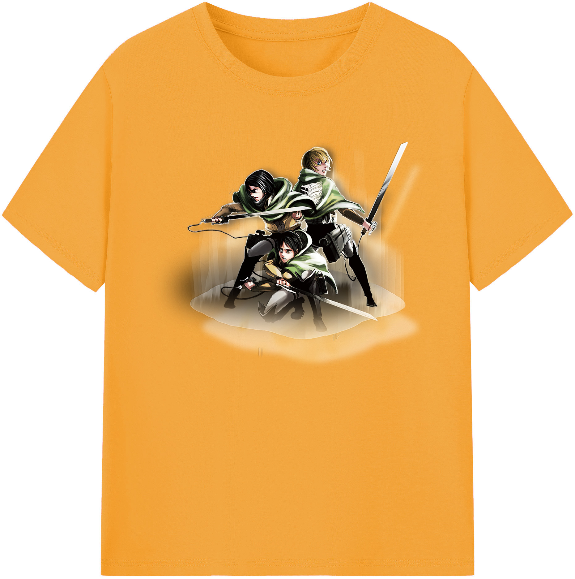 （画像用） 進撃の巨人 Attack on Titan 綿100％ メンズ半袖Tシャツ｜肌触りやわらか＆通気性