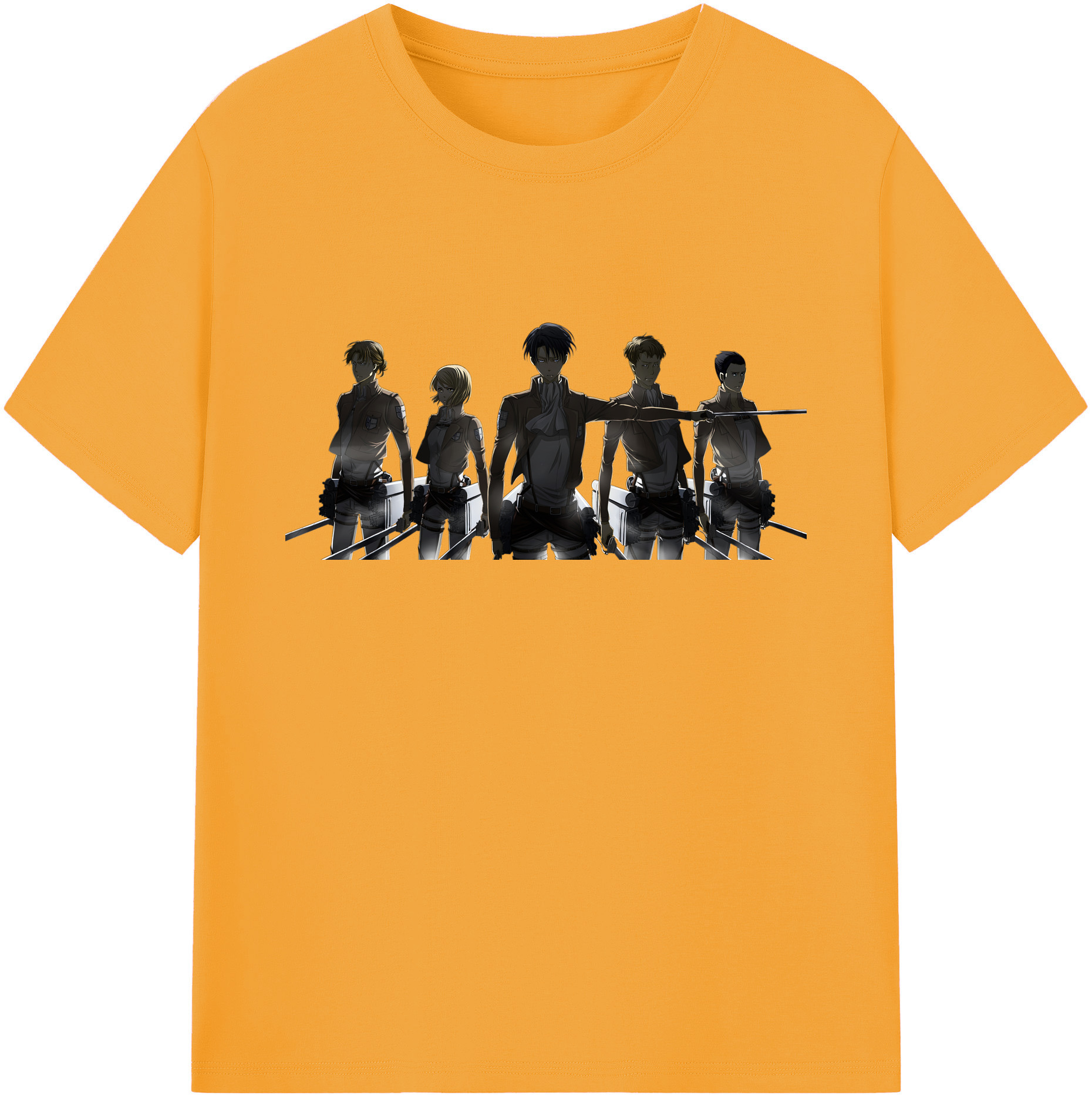 （画像用） 進撃の巨人 Attack on Titan 綿100％ メンズ半袖Tシャツ｜肌触りやわらか＆通気性