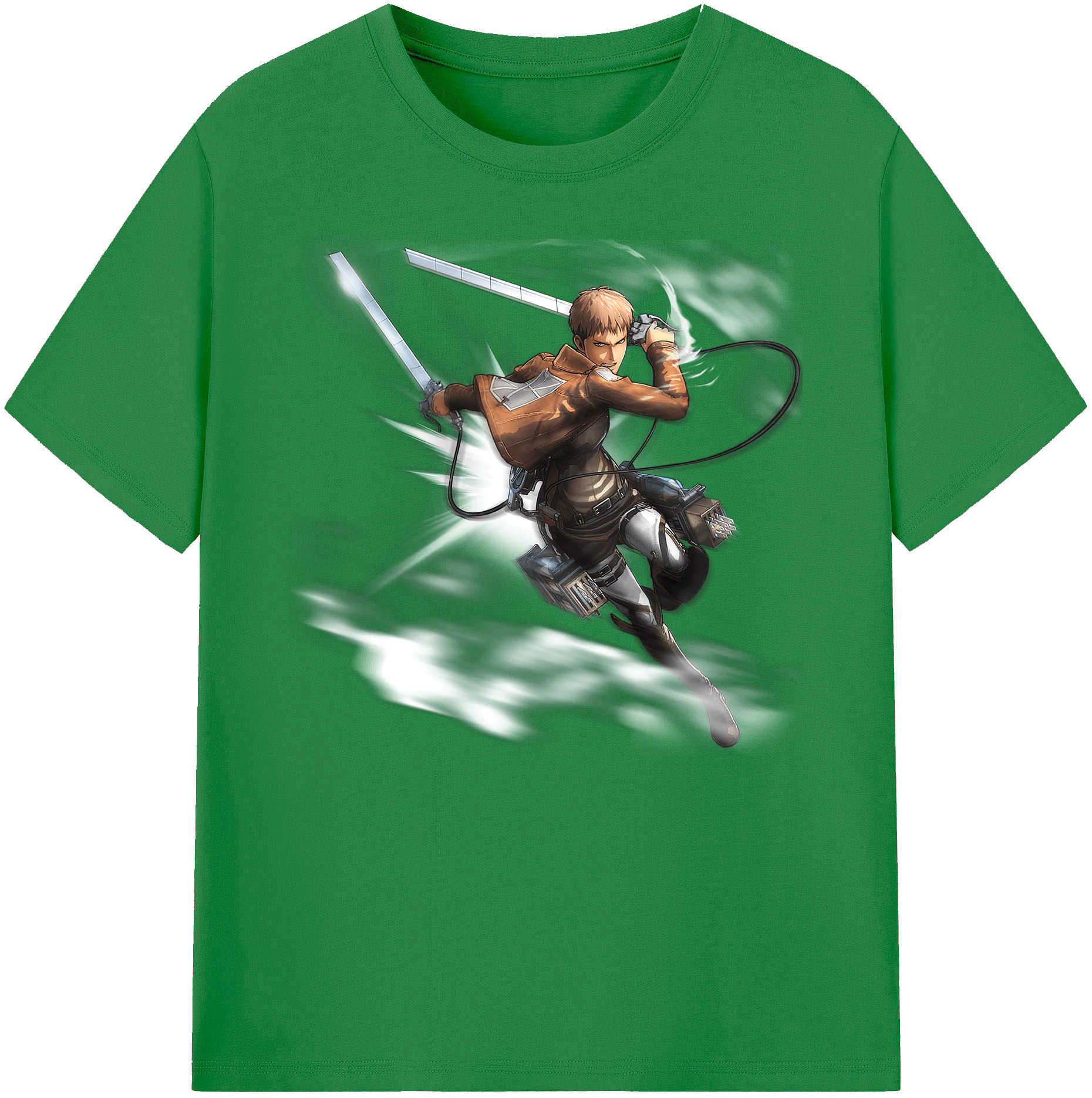 （画像用） 進撃の巨人 ジャン・キルシュタイン Attack on Titan Jean Kirstein 綿100％ メンズ半袖Tシャツ｜肌触りやわらか＆通気性