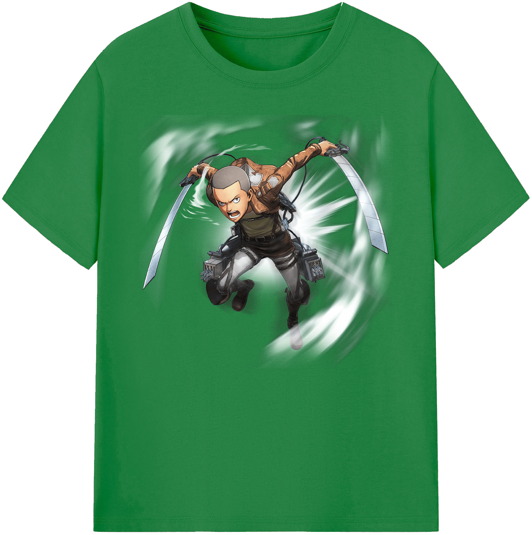 （画像用） 進撃の巨人 コニー·スプリンガー Attack on Titan Connie Springer 綿100％ メンズ半袖Tシャツ｜肌触りやわらか＆通気性