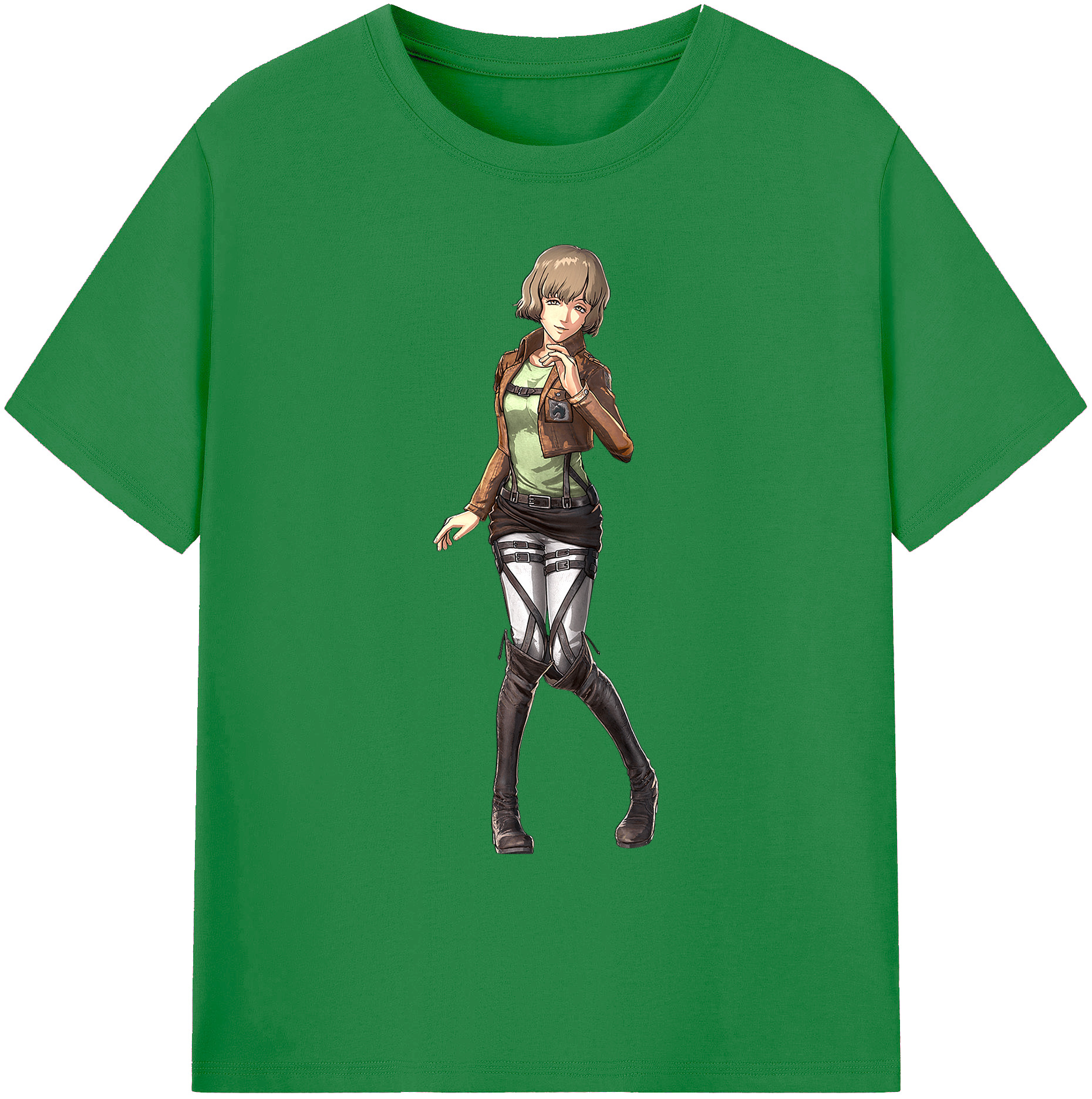 （画像用） 進撃の巨人 ヒツチ Attack on Titan Hitch 綿100％ メンズ半袖Tシャツ｜肌触りやわらか＆通気性