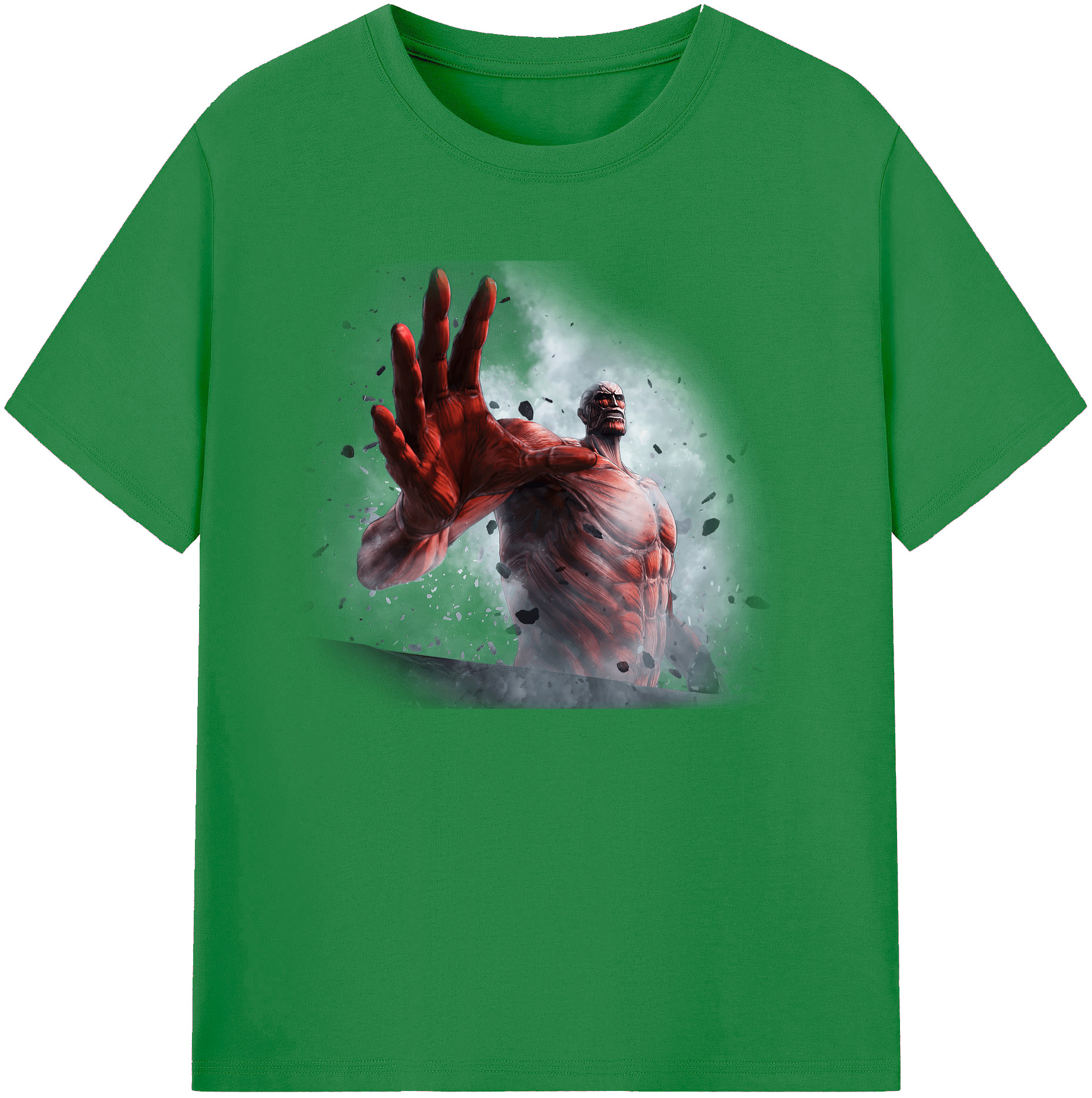 （画像用） 進撃の巨人 Attack on Titan 綿100％ メンズ半袖Tシャツ｜肌触りやわらか＆通気性