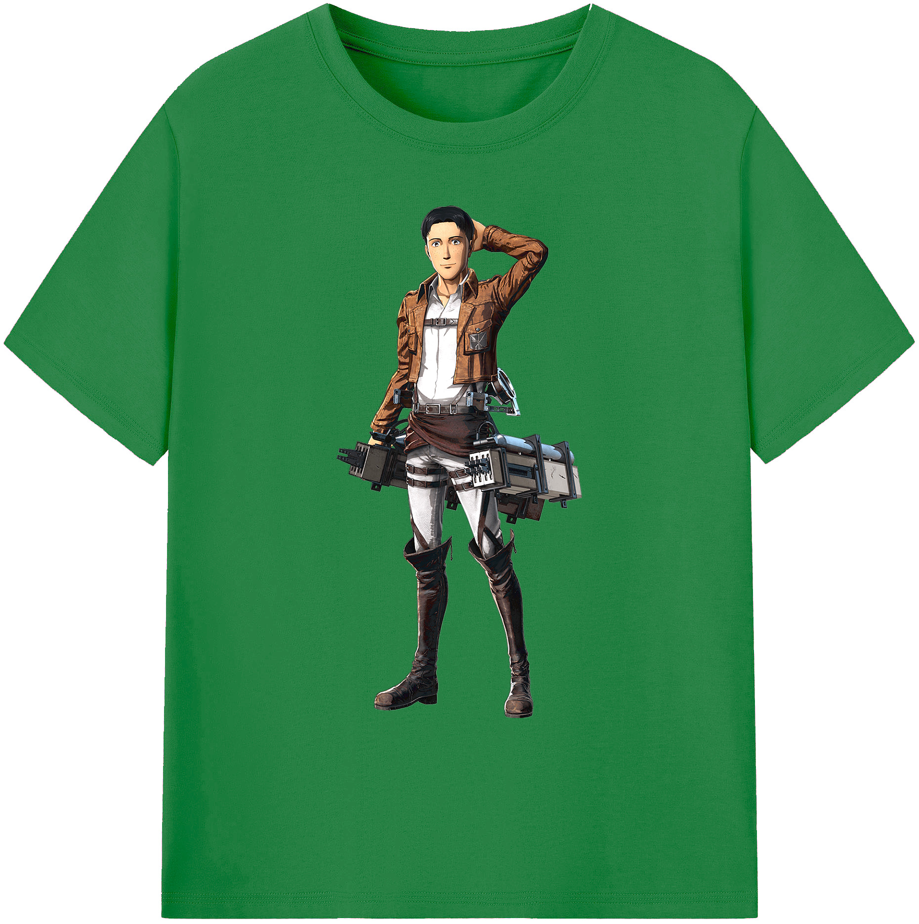 （画像用） 進撃の巨人 Attack on Titan 綿100％ メンズ半袖Tシャツ｜肌触りやわらか＆通気性