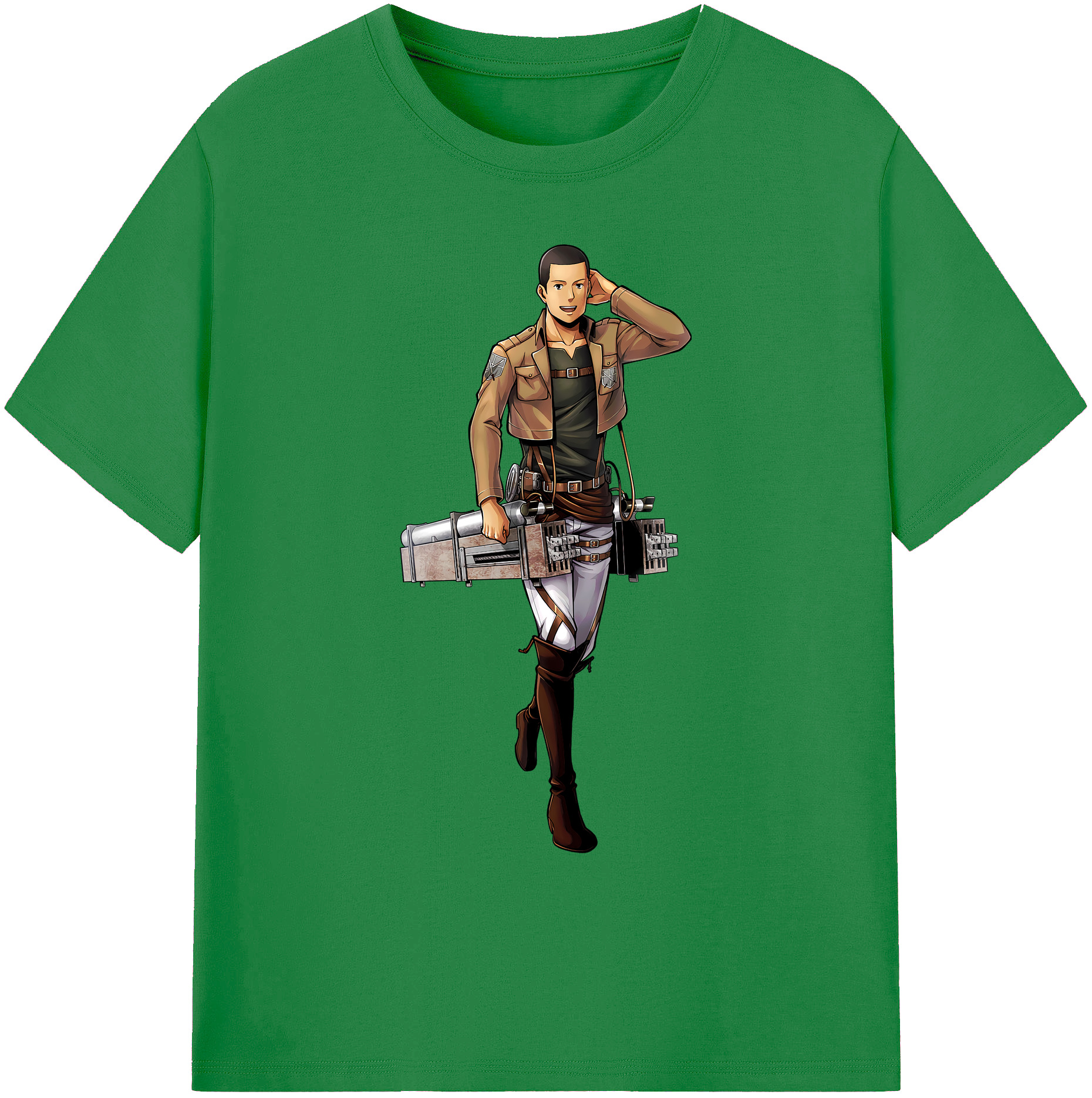 （画像用） 進撃の巨人 Attack on Titan 綿100％ メンズ半袖Tシャツ｜肌触りやわらか＆通気性
