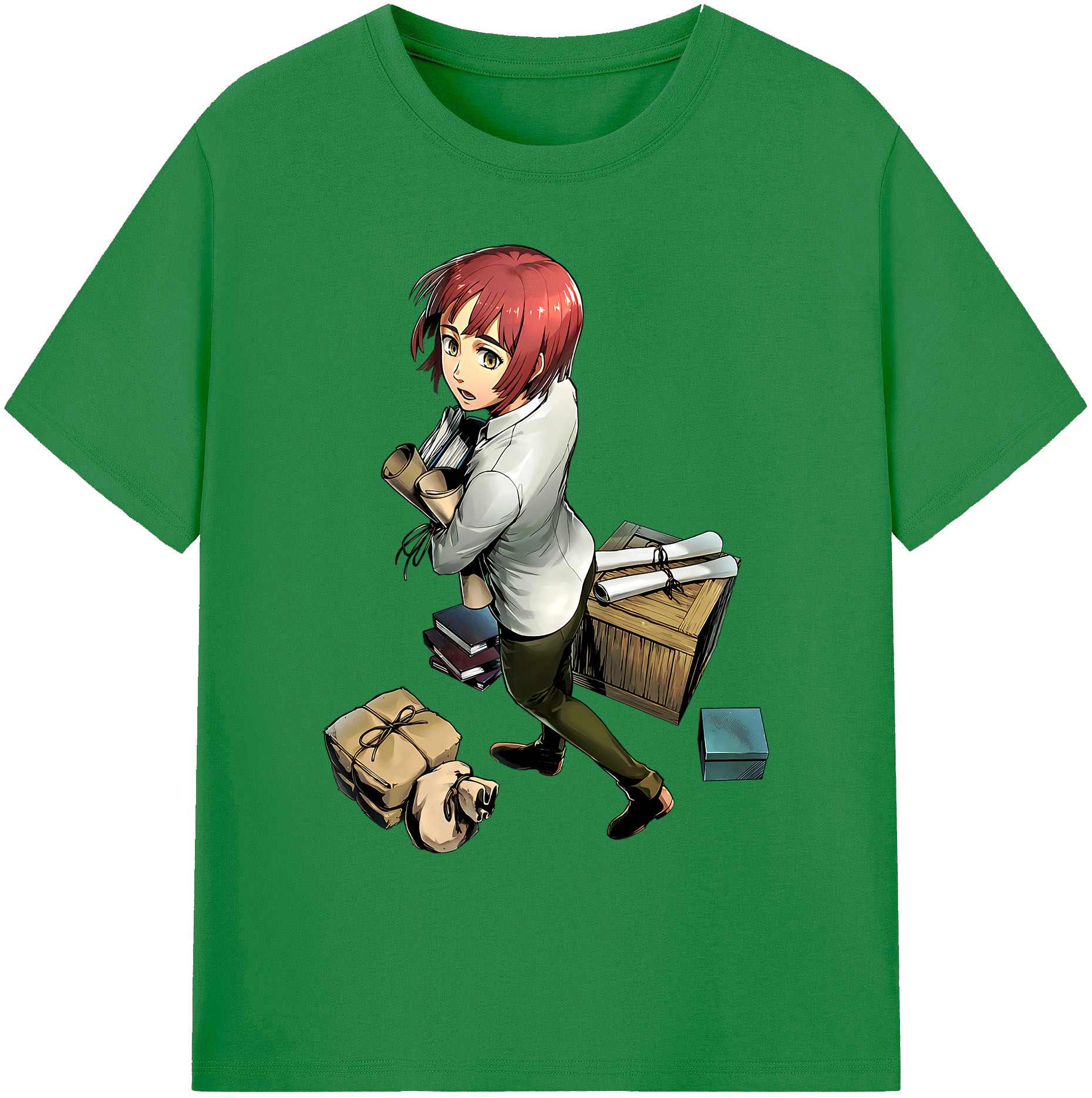 （画像用） 進撃の巨人 Attack on Titan 綿100％ メンズ半袖Tシャツ｜肌触りやわらか＆通気性