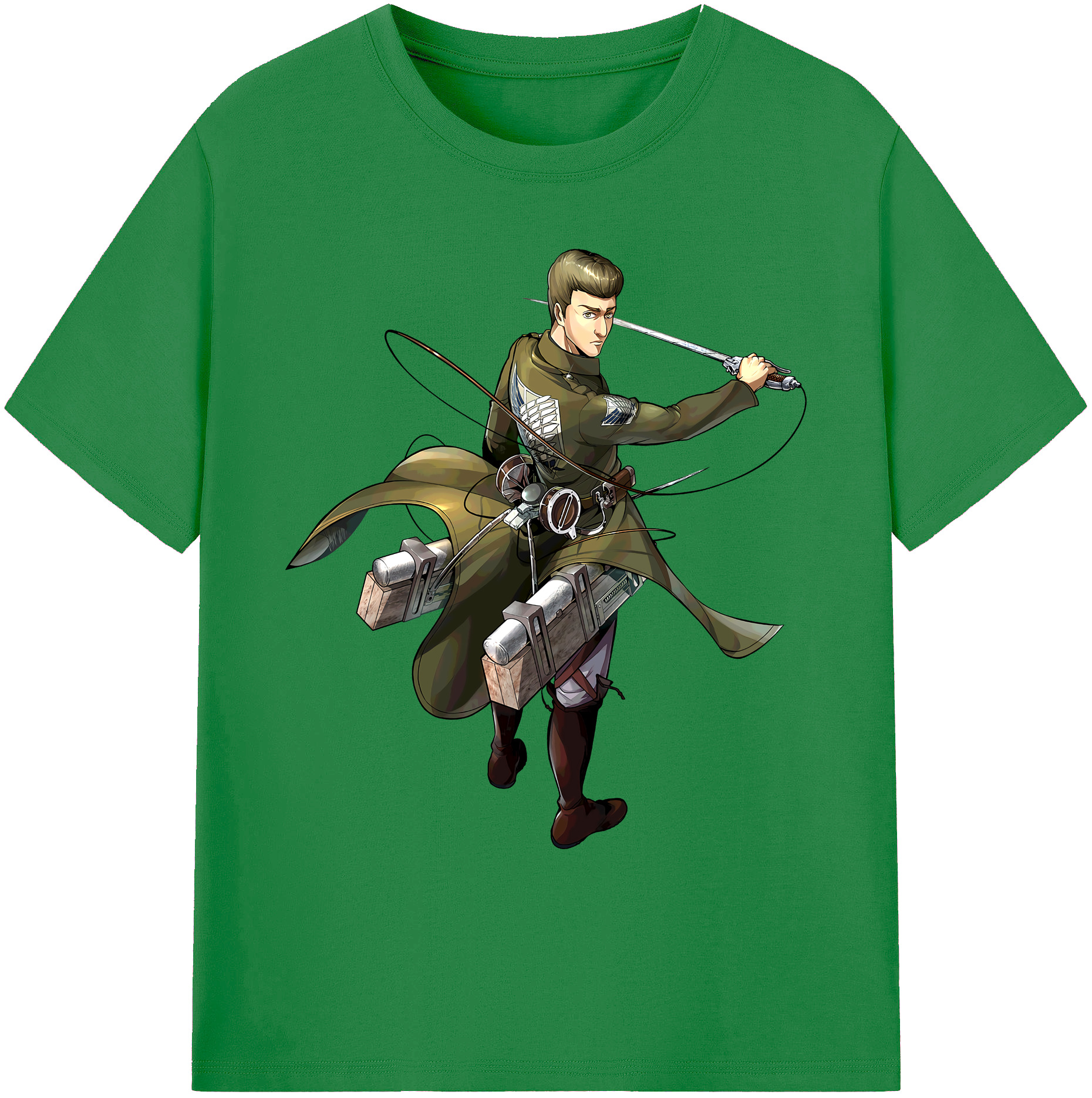 （画像用） 進撃の巨人 Attack on Titan 綿100％ メンズ半袖Tシャツ｜肌触りやわらか＆通気性