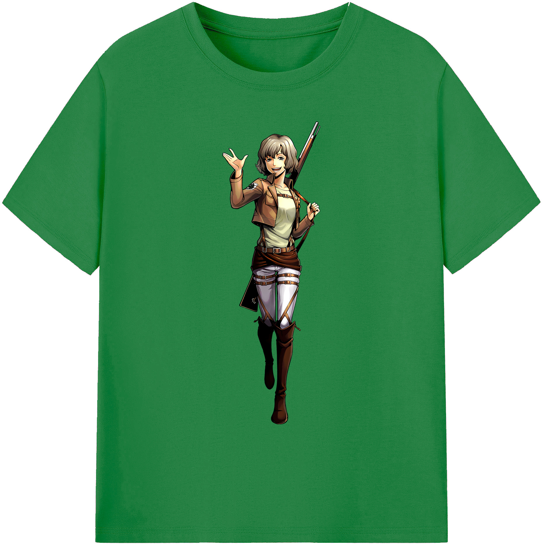 （画像用） 進撃の巨人 ヒツチ Attack on Titan Hitch 綿100％ メンズ半袖Tシャツ｜肌触りやわらか＆通気性