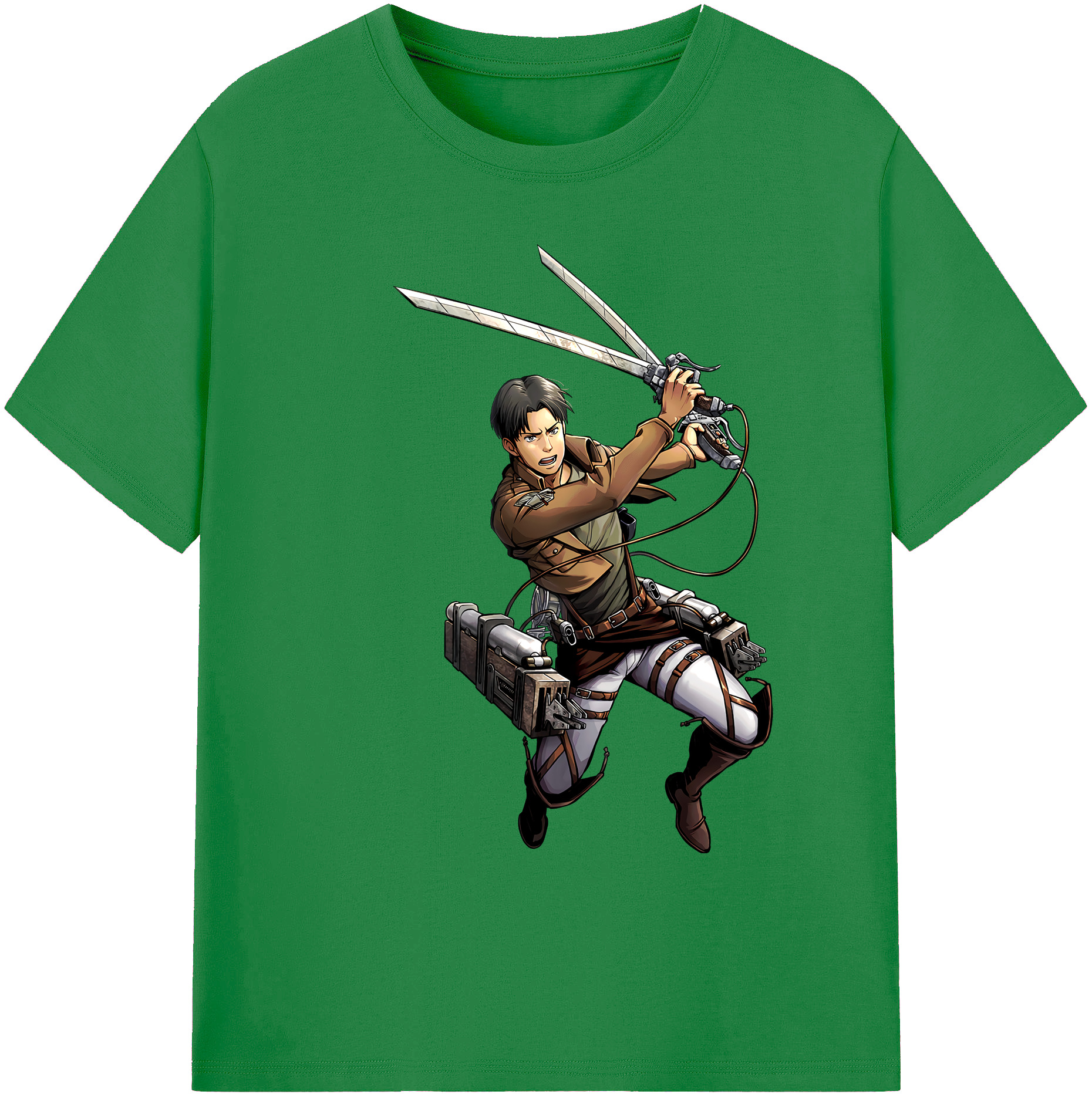 （画像用） 進撃の巨人 Attack on Titan 綿100％ メンズ半袖Tシャツ｜肌触りやわらか＆通気性