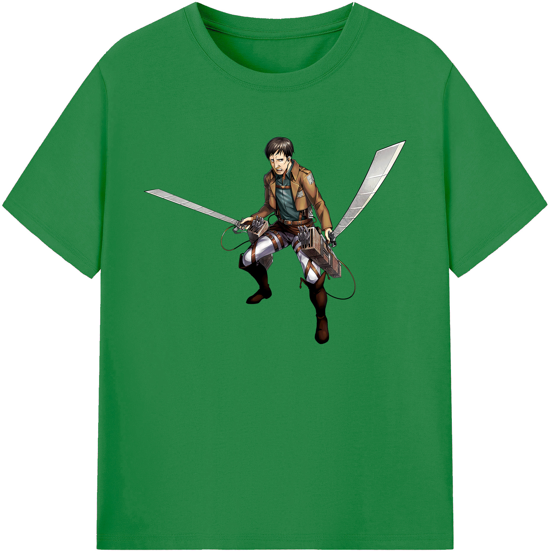 （画像用） 進撃の巨人 Attack on Titan 綿100％ メンズ半袖Tシャツ｜肌触りやわらか＆通気性