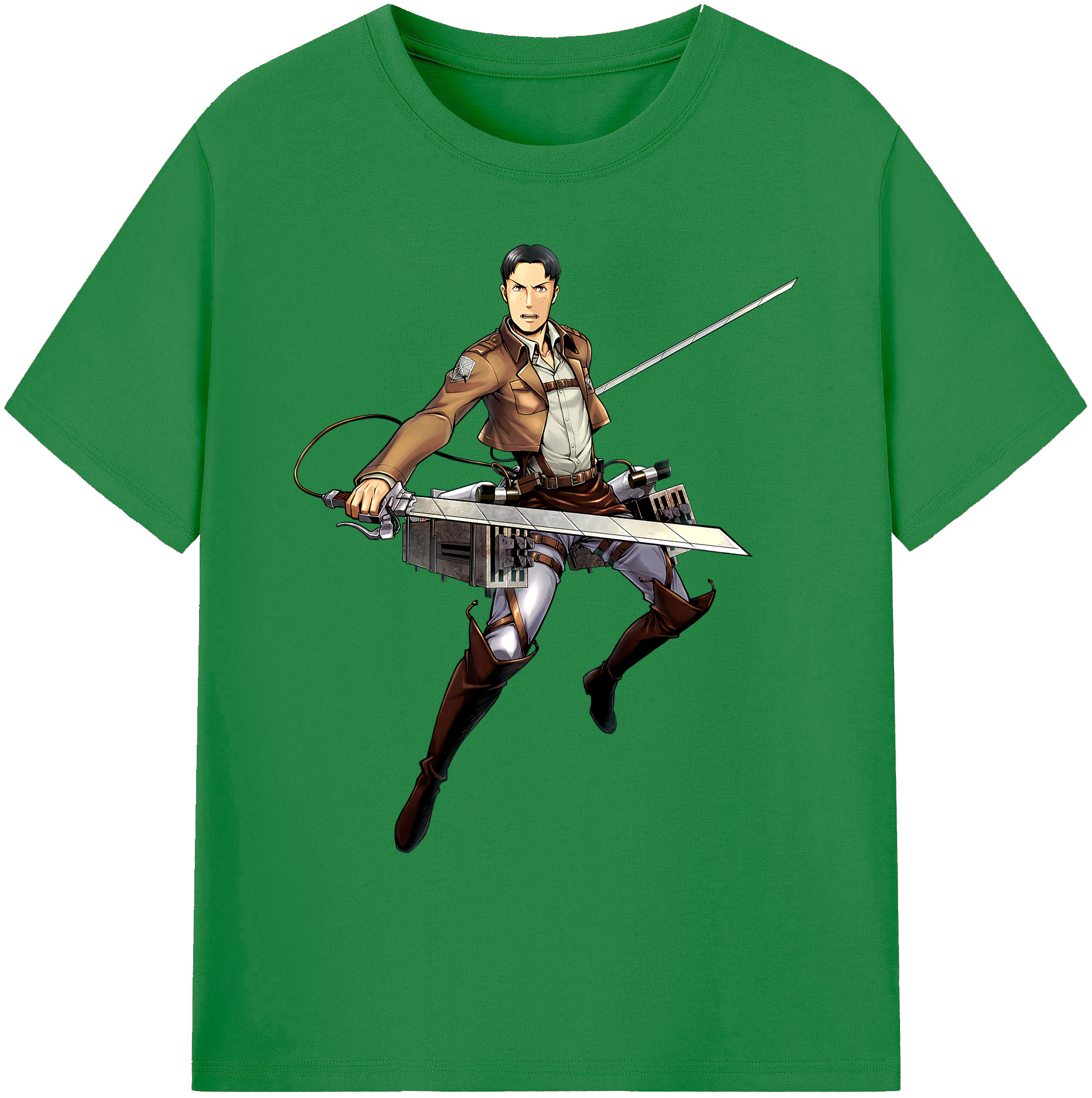（画像用） 進撃の巨人 Attack on Titan 綿100％ メンズ半袖Tシャツ｜肌触りやわらか＆通気性