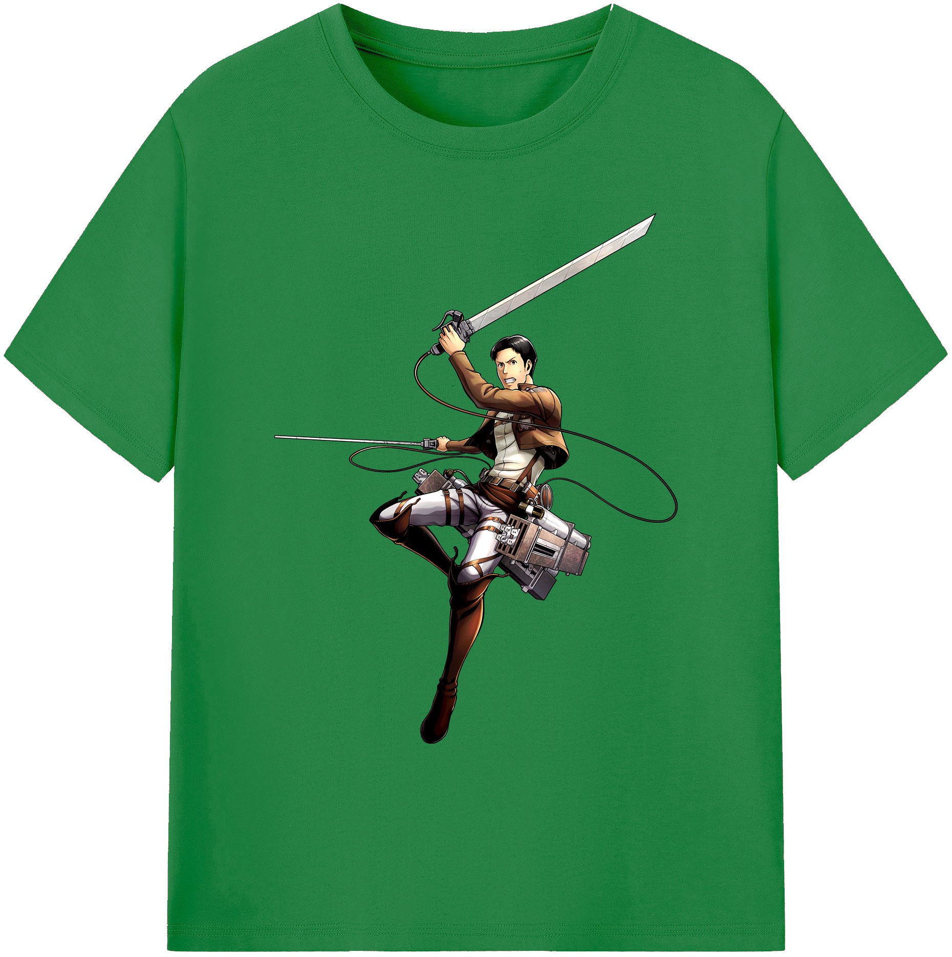 （画像用） 進撃の巨人 Attack on Titan 綿100％ メンズ半袖Tシャツ｜肌触りやわらか＆通気性