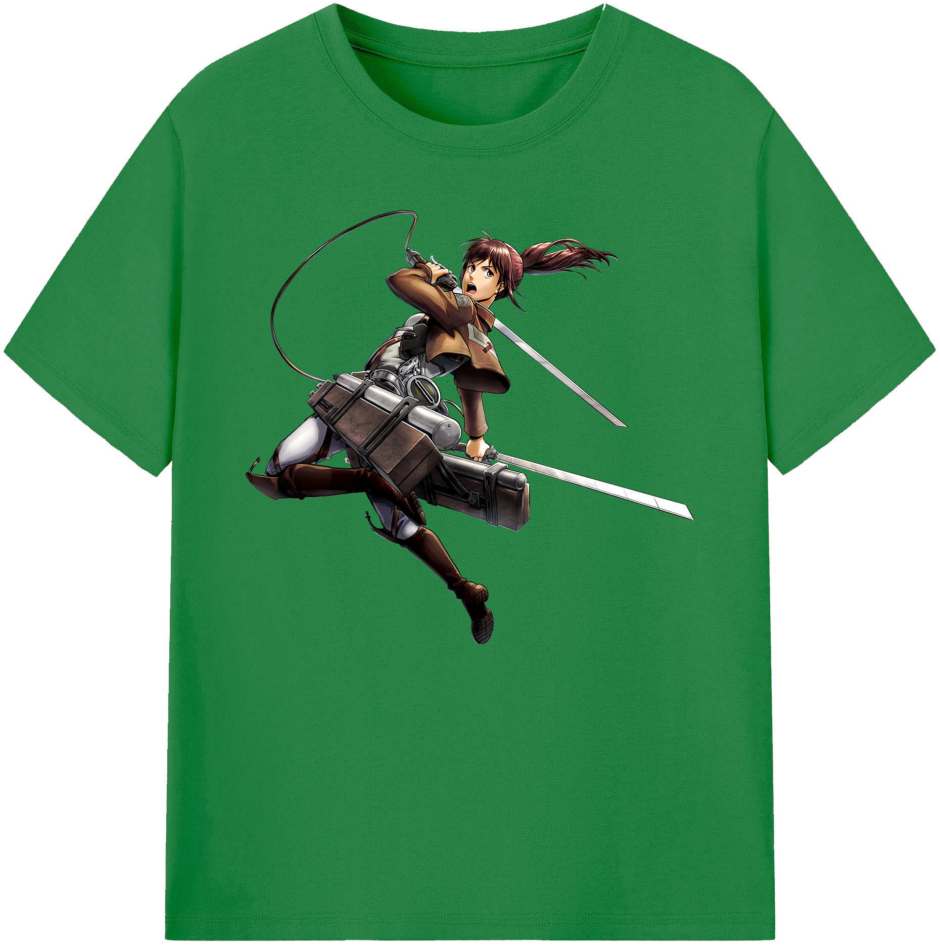 （画像用） 進撃の巨人 サシャ·ブラウス Attack on Titan Sasha Blaus 綿100％ メンズ半袖Tシャツ｜肌触りやわらか＆通気性