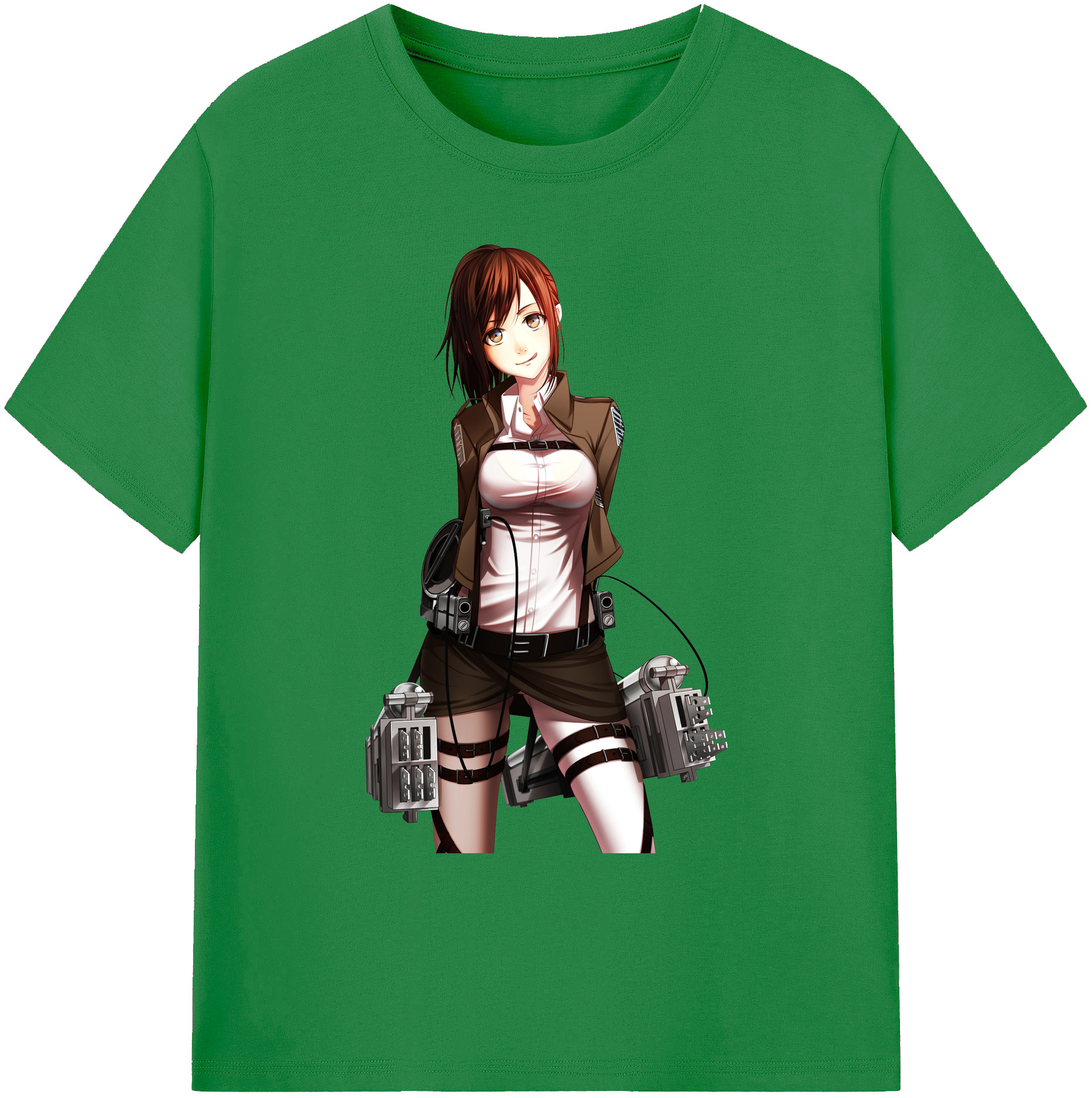 （画像用） 進撃の巨人 サシャ·ブラウス Attack on Titan Sasha Blaus 綿100％ メンズ半袖Tシャツ｜肌触りやわらか＆通気性
