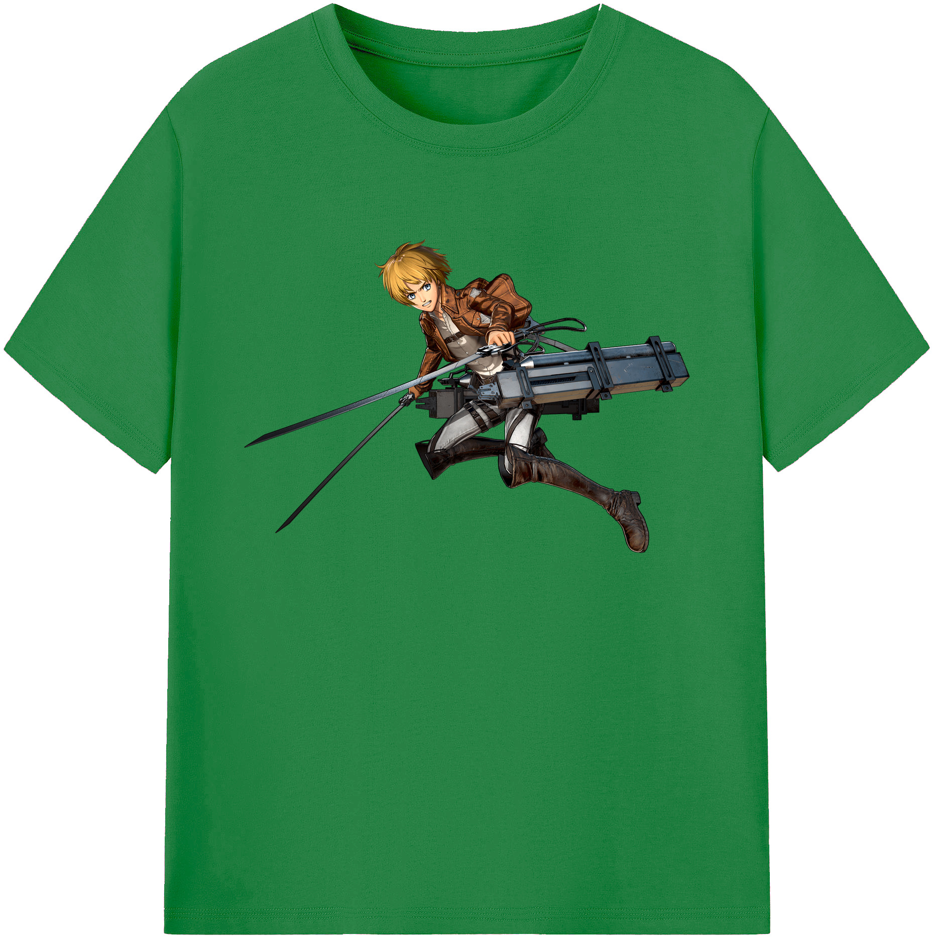 （画像用） 進撃の巨人 アルミン·アルレルト Attack on Titan Armin Arlert 綿100％ メンズ半袖Tシャツ｜肌触りやわらか＆通気性
