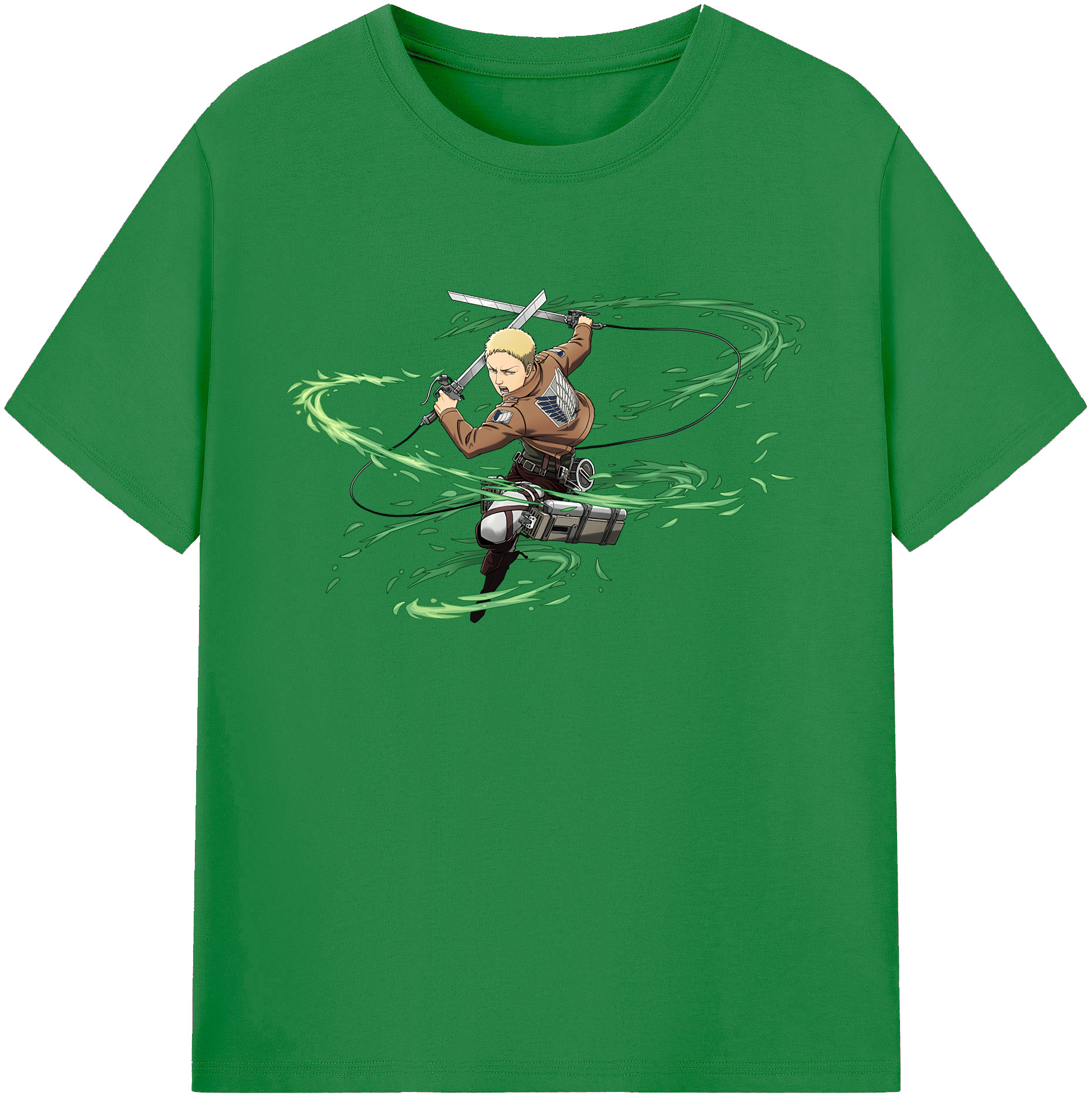 （画像用） 進撃の巨人 ライナー・ブラウン Attack on Titan Reiner Braun 綿100％ メンズ半袖Tシャツ｜肌触りやわらか＆通気性