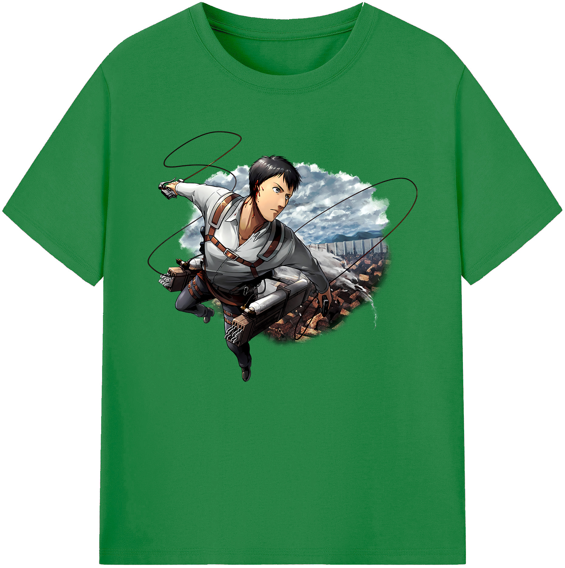 （画像用） 進撃の巨人 ベルトルト・フーバー Attack on Titan Bertholdt Hoover 綿100％ メンズ半袖Tシャツ｜肌触りやわらか＆通気性