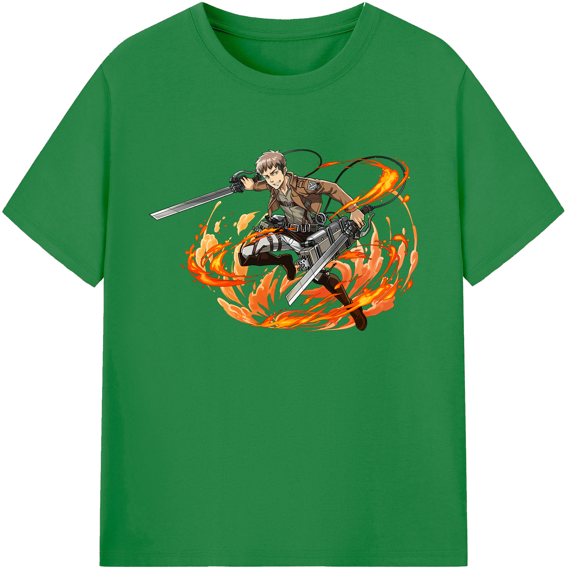 （画像用） 進撃の巨人 ジャン・キルシュタイン Attack on Titan Jean Kirstein 綿100％ メンズ半袖Tシャツ｜肌触りやわらか＆通気性