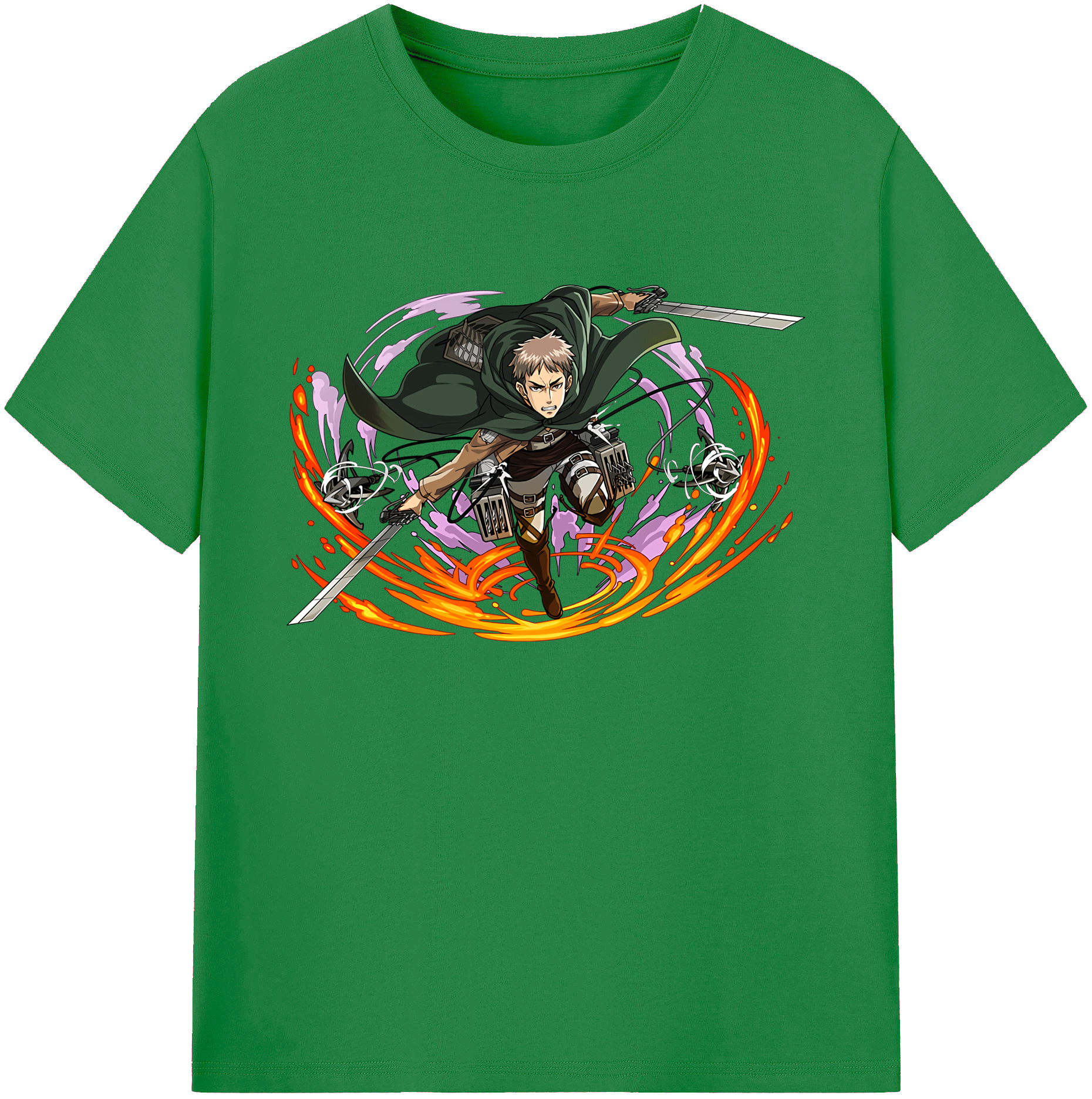 （画像用） 進撃の巨人 ジャン・キルシュタイン Attack on Titan Jean Kirstein 綿100％ メンズ半袖Tシャツ｜肌触りやわらか＆通気性