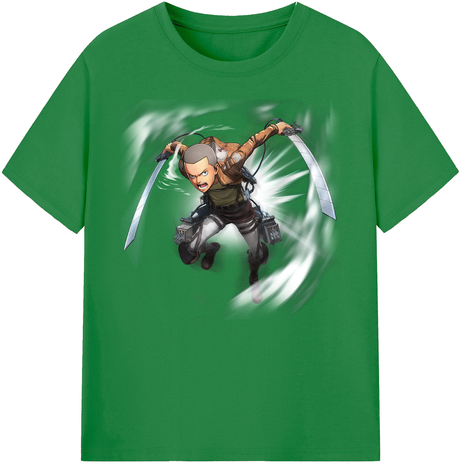 （画像用） 進撃の巨人 コニー·スプリンガー Attack on Titan Connie Springer 綿100％ メンズ半袖Tシャツ｜肌触りやわらか＆通気性