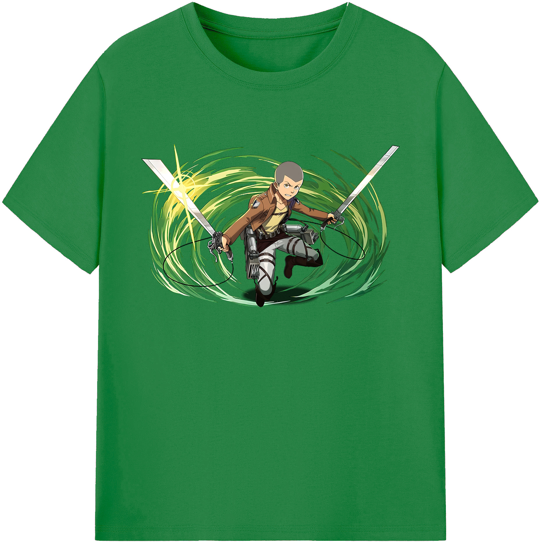 （画像用） 進撃の巨人 コニー·スプリンガー Attack on Titan Connie Springer 綿100％ メンズ半袖Tシャツ｜肌触りやわらか＆通気性