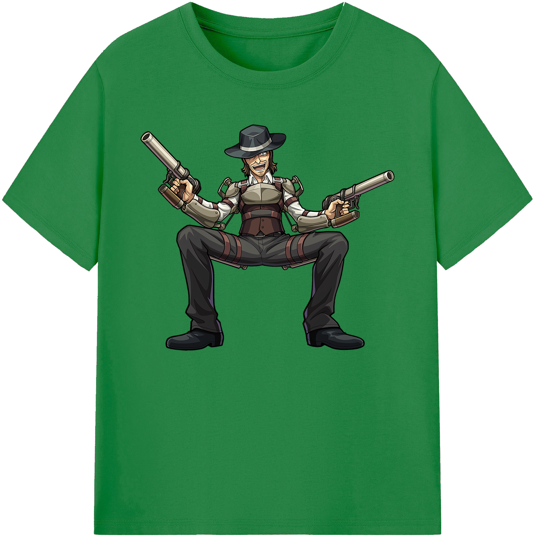 （画像用） 進撃の巨人 ケニー·アッカーマン Attack on Titan Kenny Ackerman 綿100％ メンズ半袖Tシャツ｜肌触りやわらか＆通気性